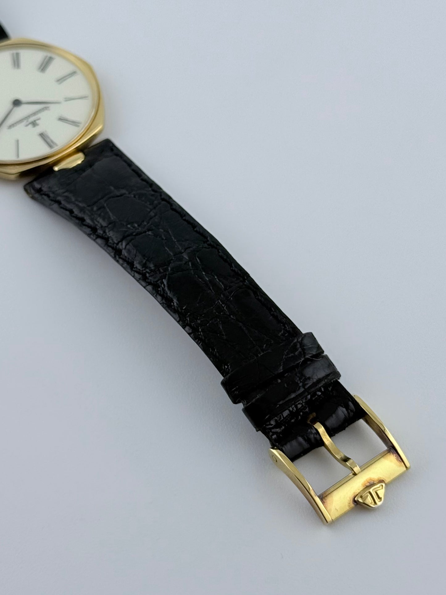 Jaeger LeCoultre Quartz 18ct Solid Gold - Original Strap & Buckle
