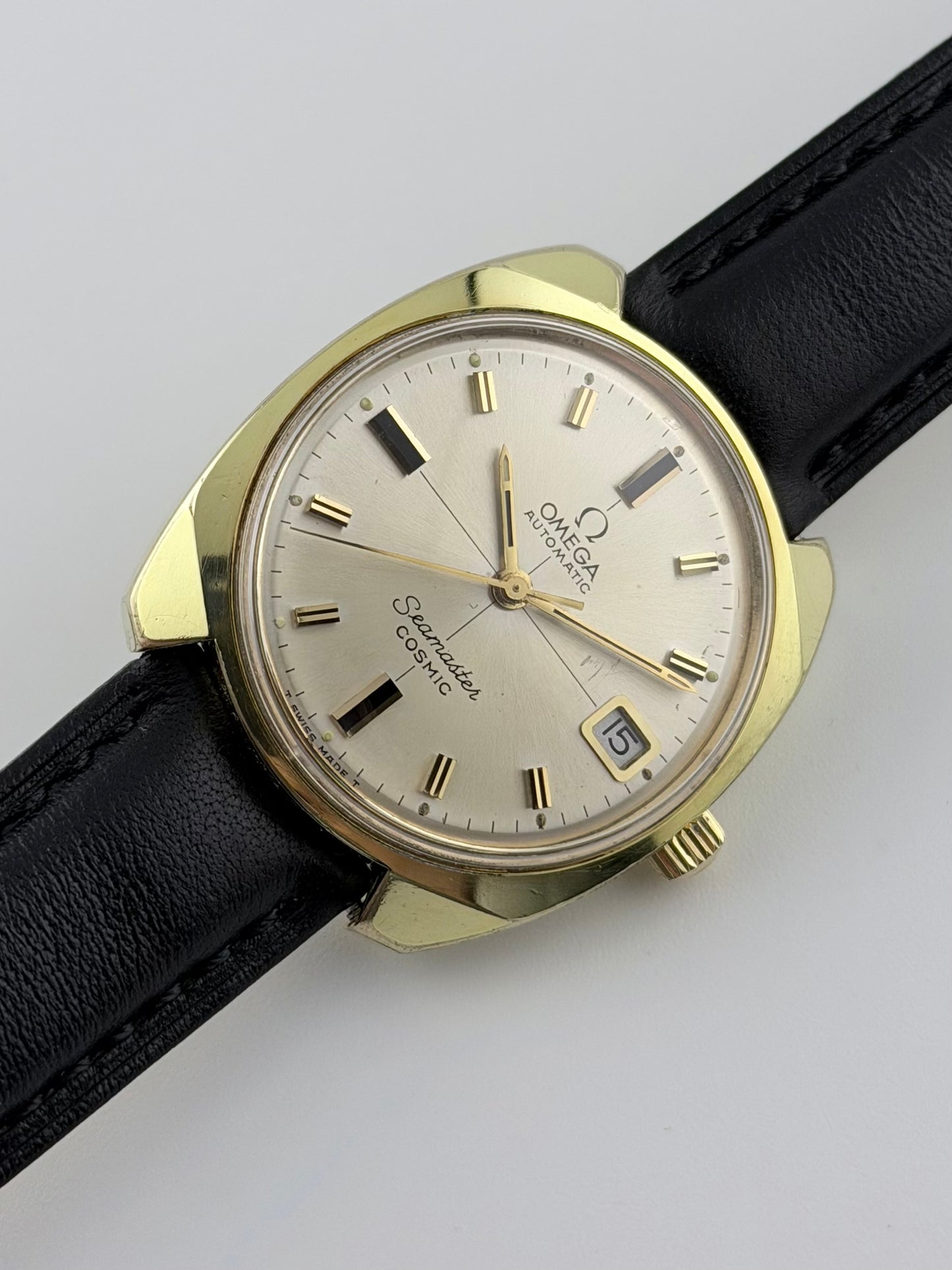 Omega Seamaster Cosmic Rare Crosshair Dial 166.022 Box and Papers