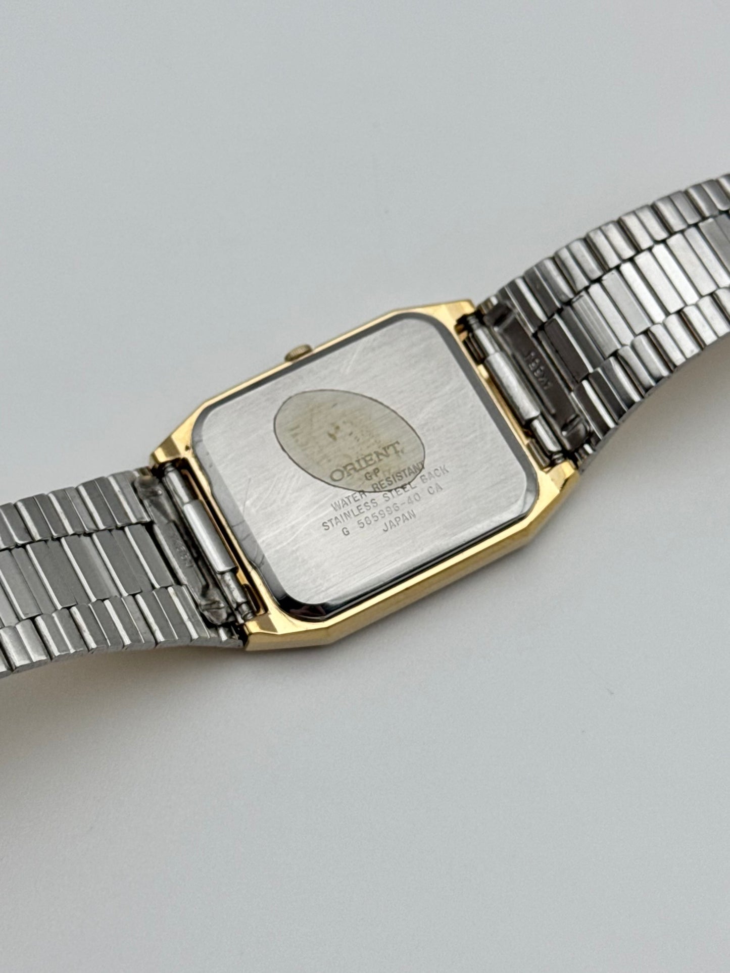 Orient Tank Date Quartz - Rare Textured Dial