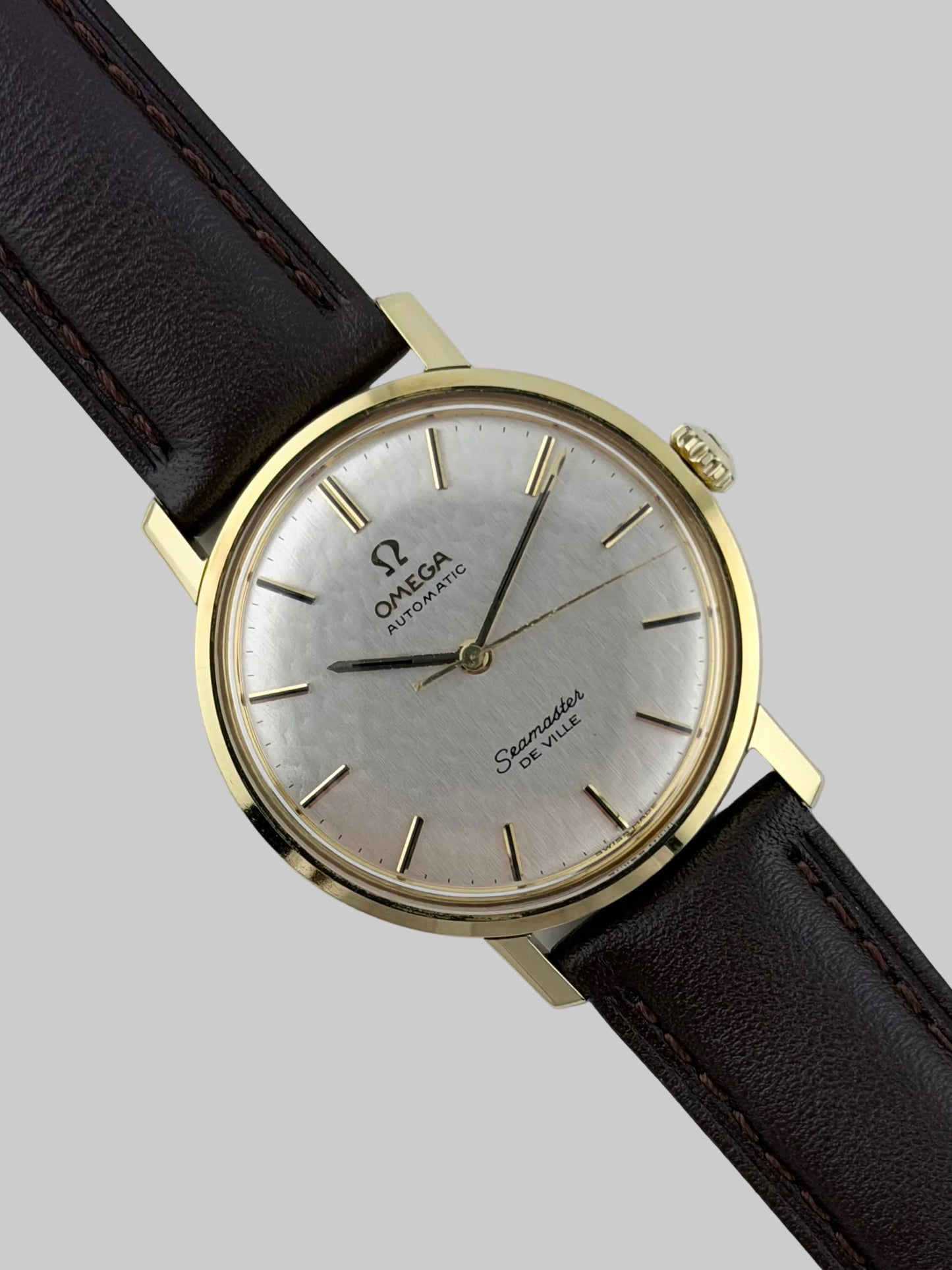 Omega Seamaster De Ville Automatic Fishscale Dial - 18ct Gold - 165.5020 - Box and Papers!