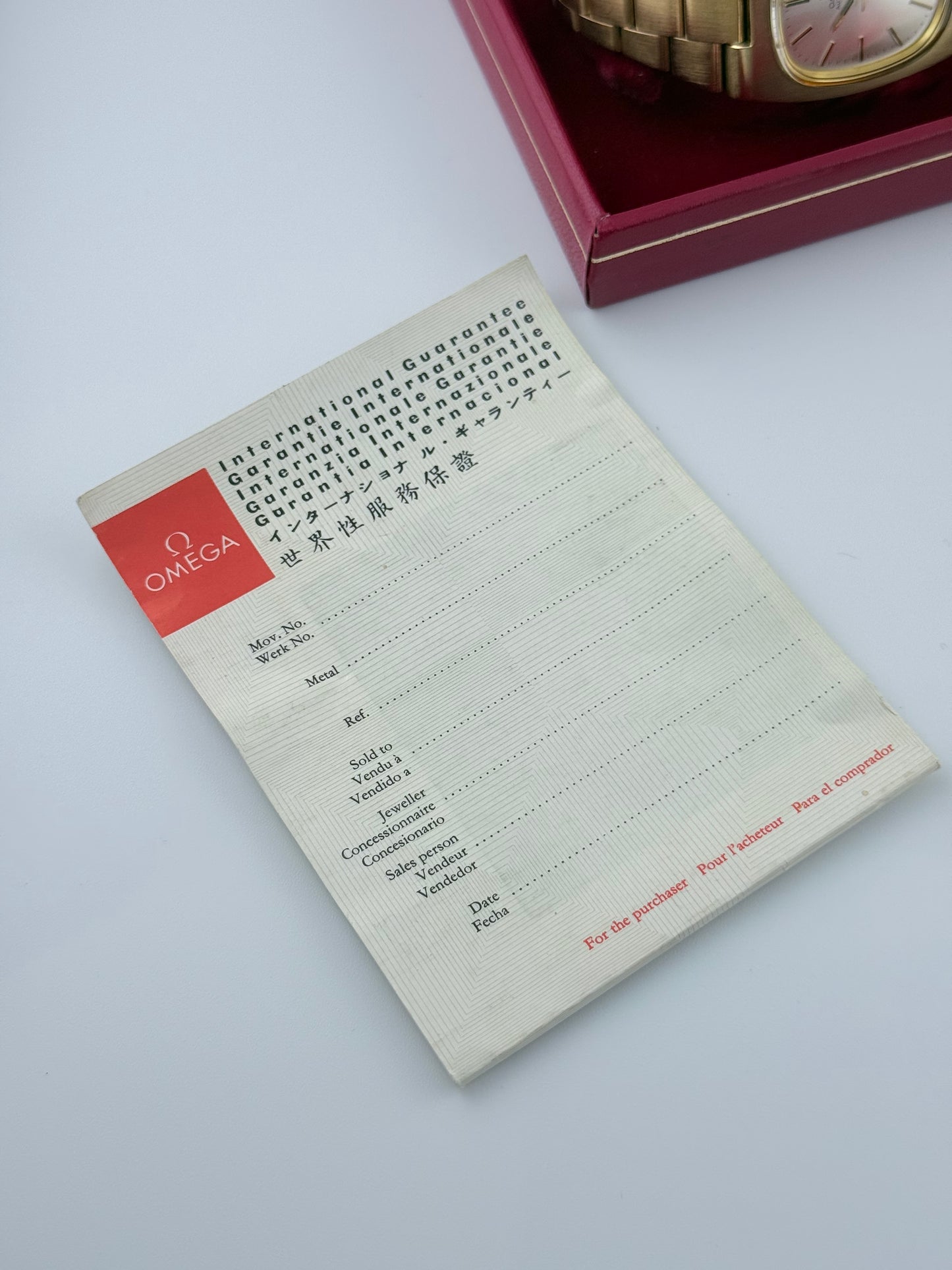 Omega Geneve Automatic Date TV Dial - 166.0191 - FULL SET!