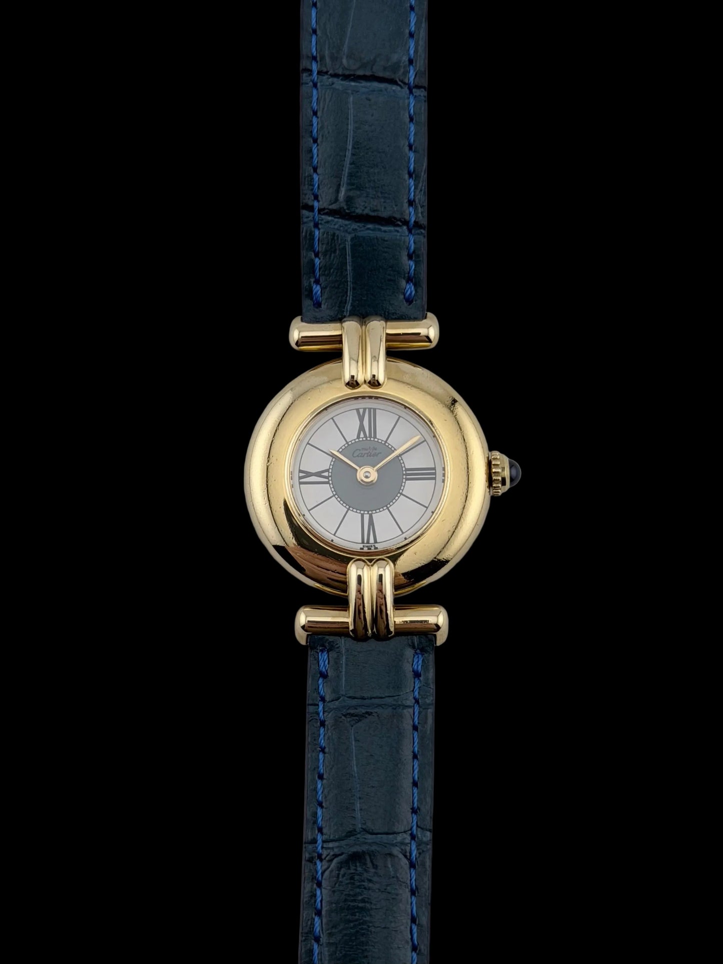 Cartier must de Vendome Quartz - 590004 - White & Grey Dial - Ladies