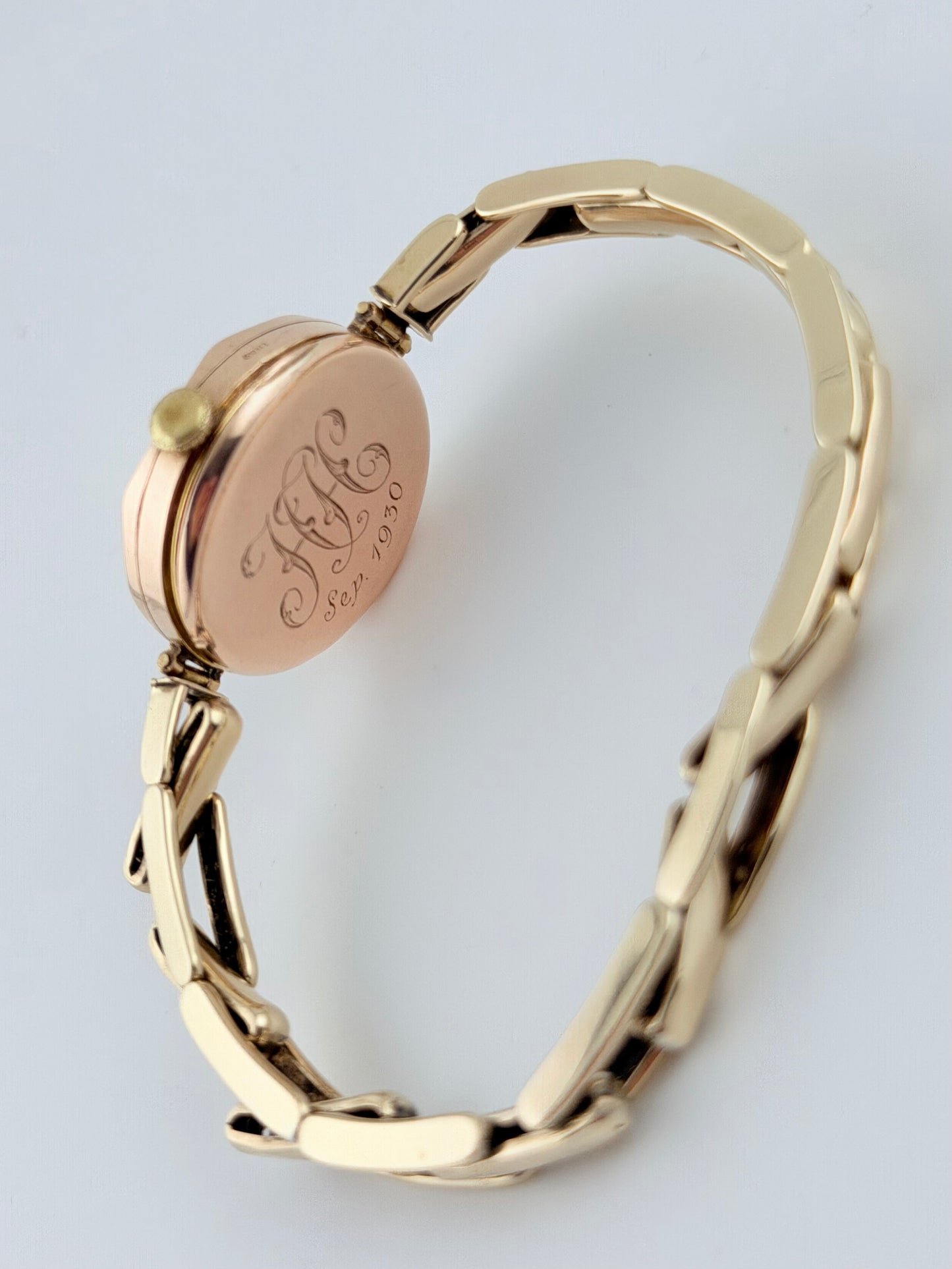Rolex Ladies Cocktail Watch Manual Wind - Rare 1930 - Solid 9ct Gold