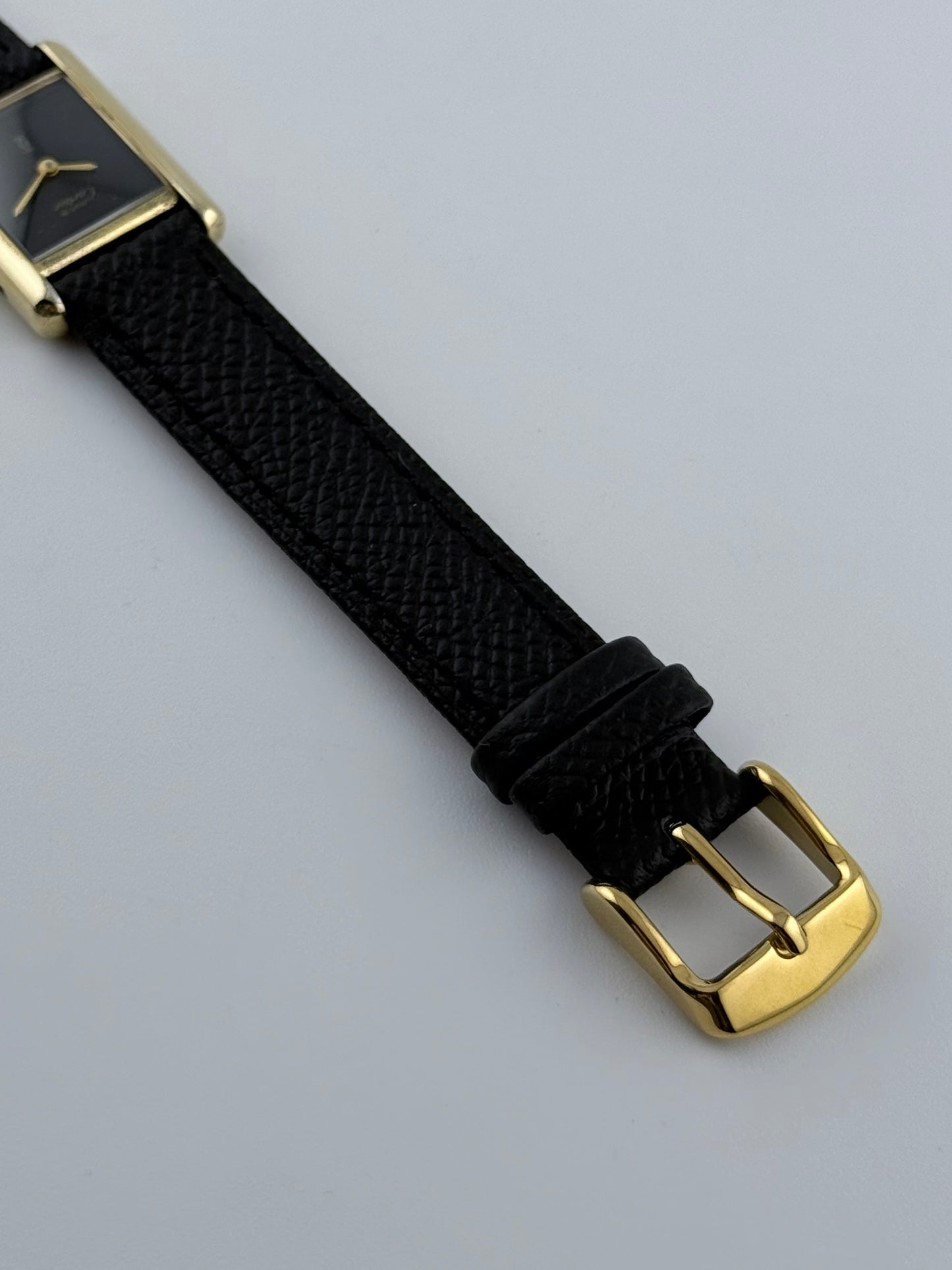 Cartier Must De Paris Tank Manual Wind - 3- Black Dial