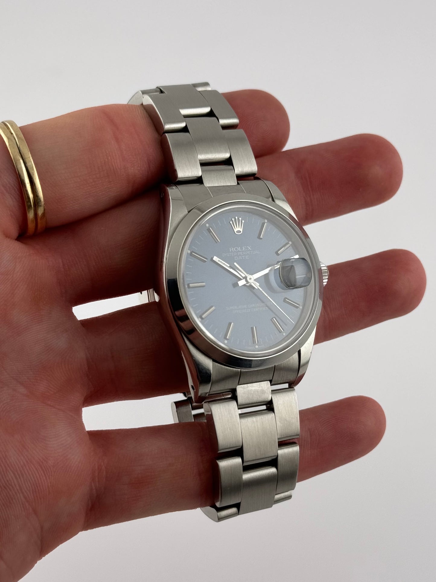 Rolex Oyster Perpetual Date Automatic 15200 - Blue Sunburst Dial