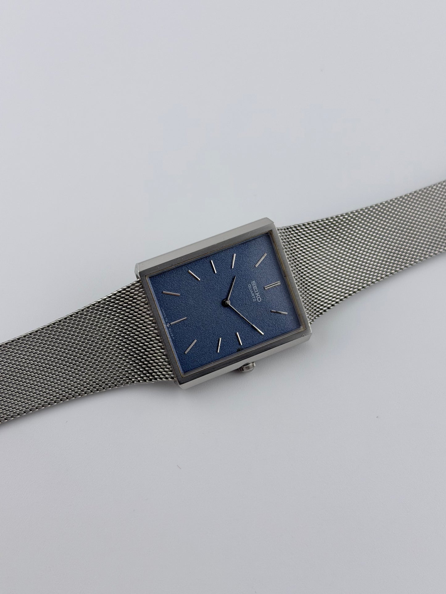 Seiko Tank Quartz - 7800-5059 - Rare Blue Dial