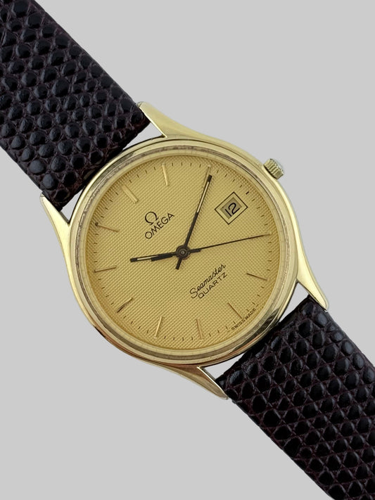 Omega Seamaster Quartz Date 196.0251 - Waffle Dial