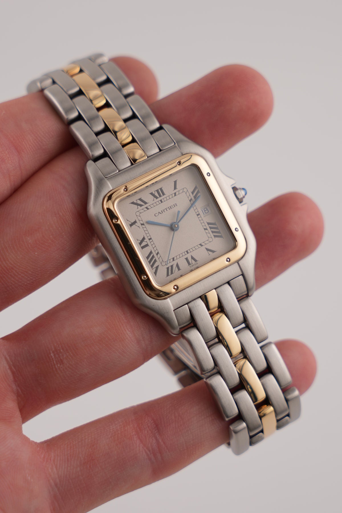 Cartier Panthere Jumbo Quartz Date - 187957 - Two-Tone - Exceptional Condition