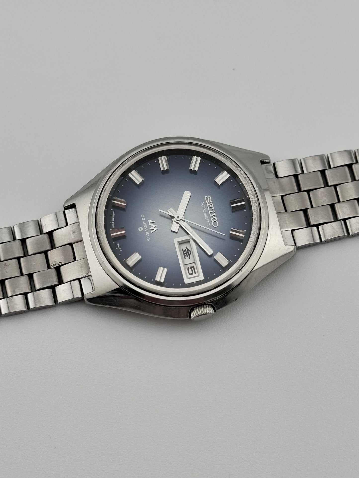 Seiko Lord Matic JDM - 5606-7260 - Rare Blue Linen Dial