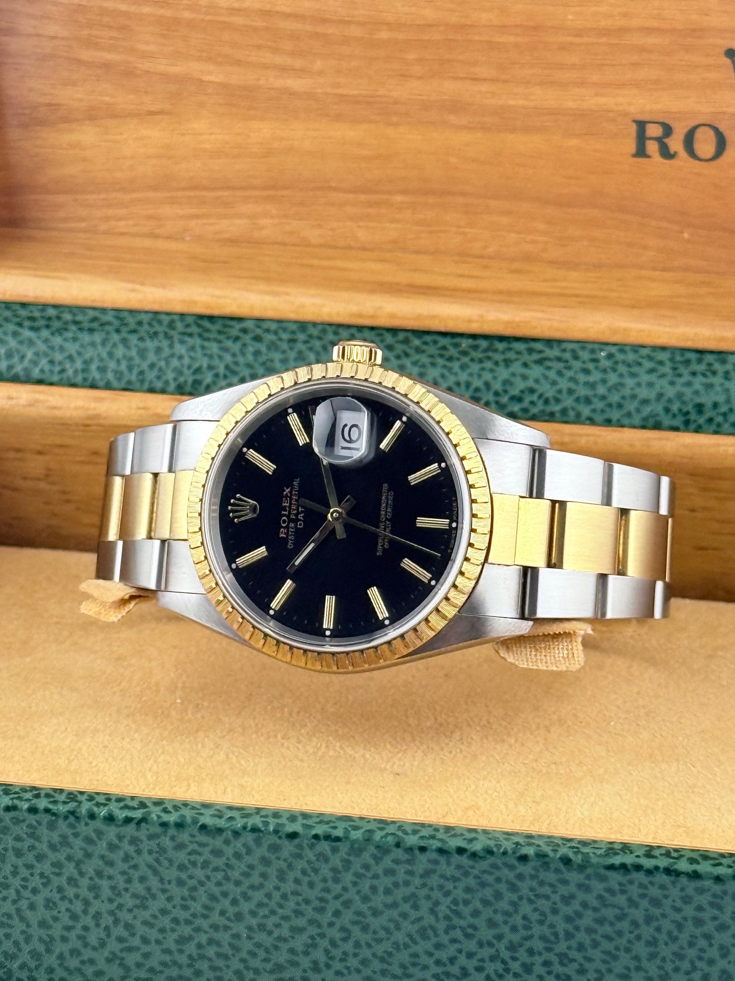 Rolex Oyster Perpetual Date - Two-Tone - 15233 - Box and Papers