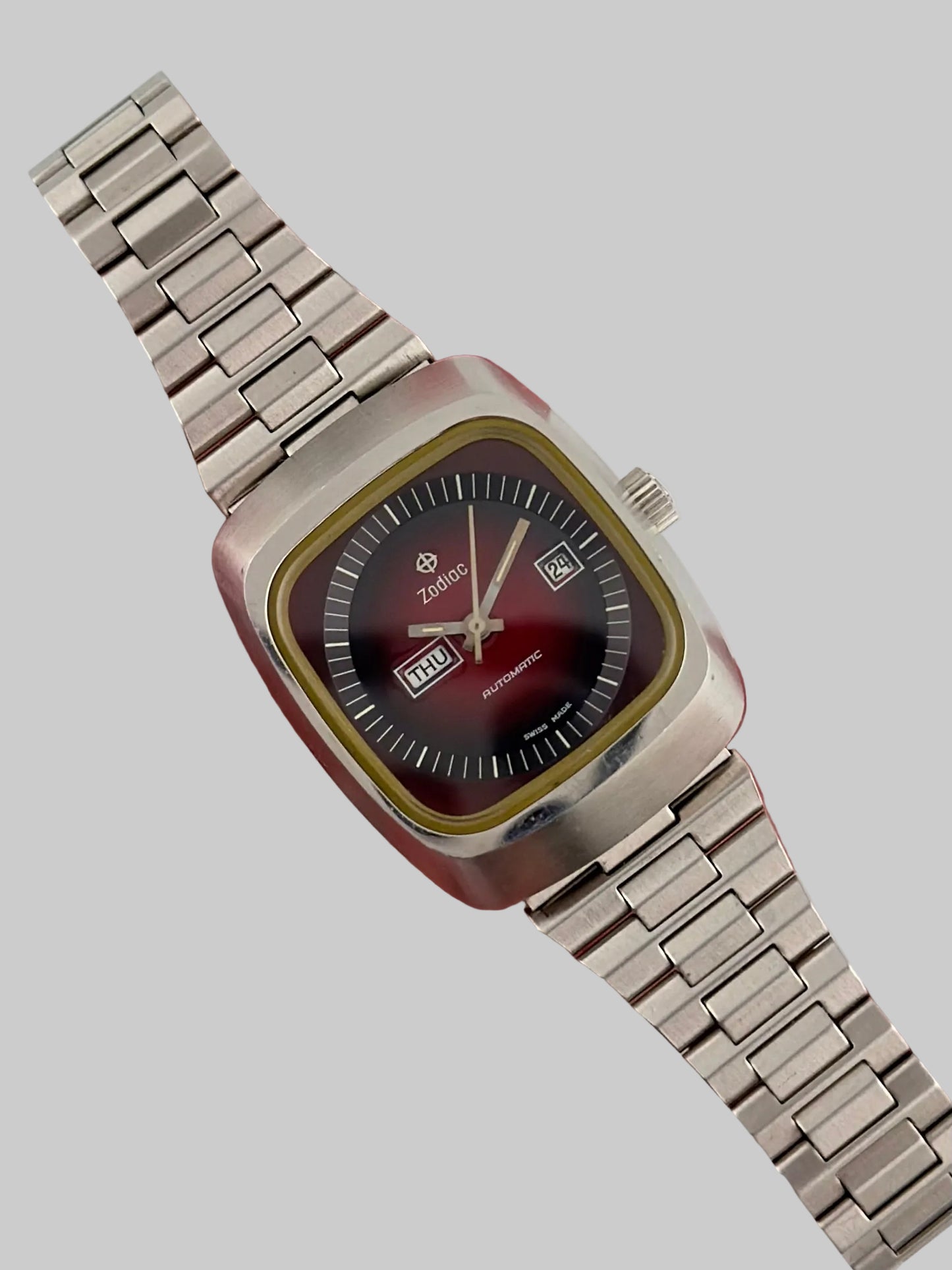 Zodiac Automatic Day-Date 352 968 - Rare red dial - Ladies