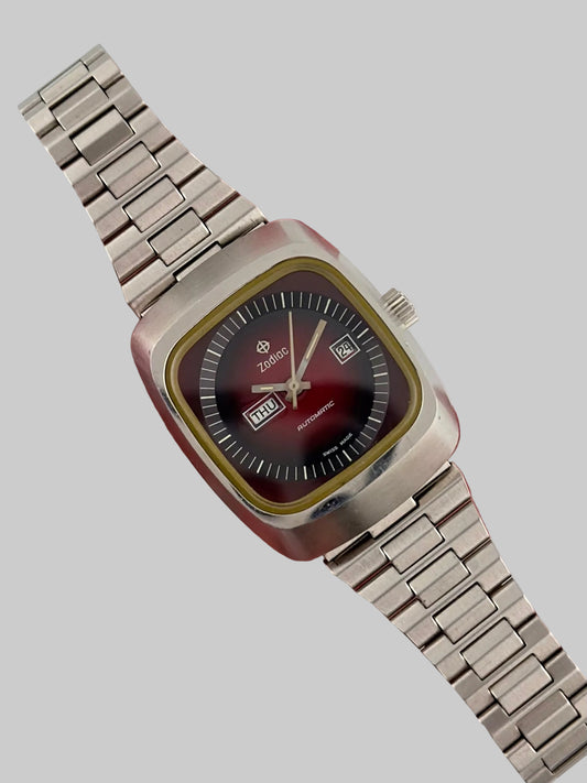 Zodiac Automatic Day-Date 352 968 - Rare red dial - Ladies