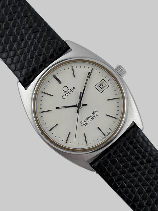 Omega Seamaster Quartz Date 196.0186 - Waffle Dial