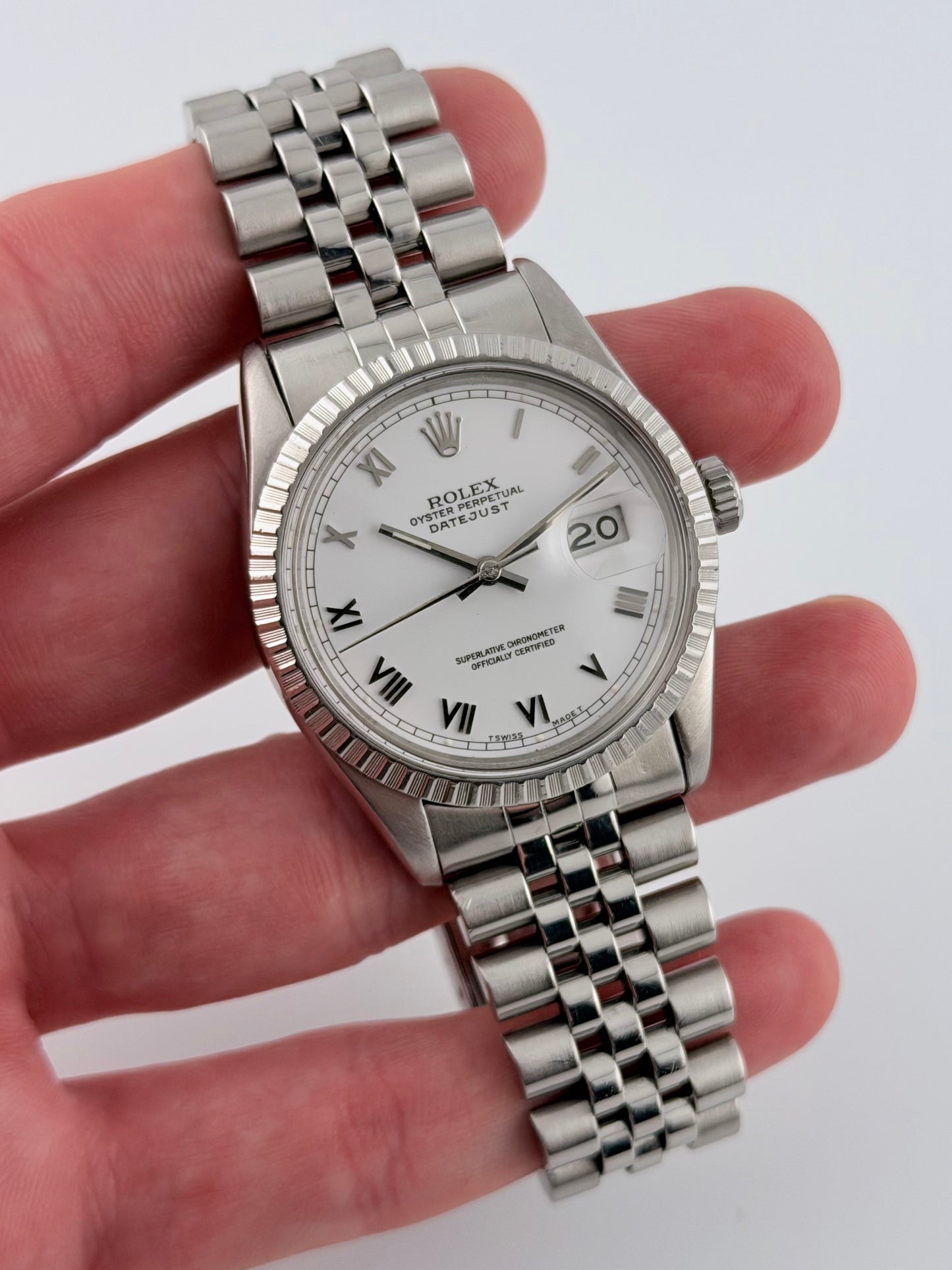 Rolex Datejust Oyster Perpetual - 16030 - Roman Numeral Dial - Original Box and Booklet