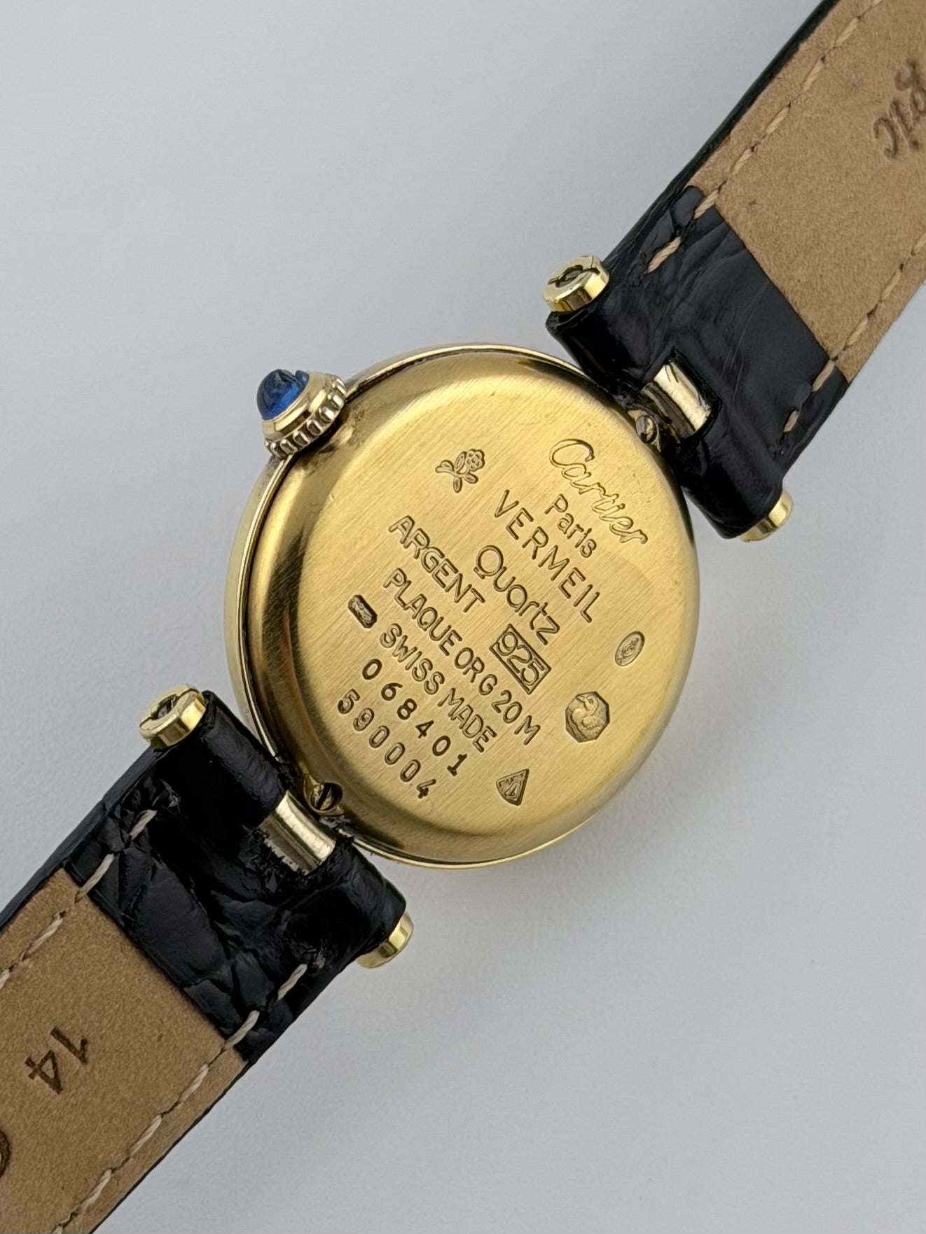 Cartier must de Vendome Quartz - 590004 - Two-tone Trinity Dial - Ladies