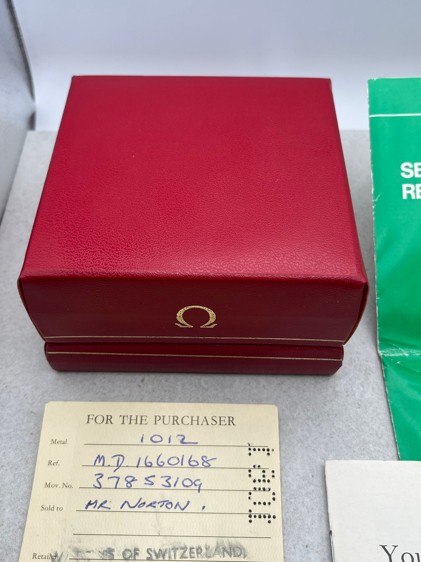 Omega Geneve Automatic Date 166.0168 - Box and Papers