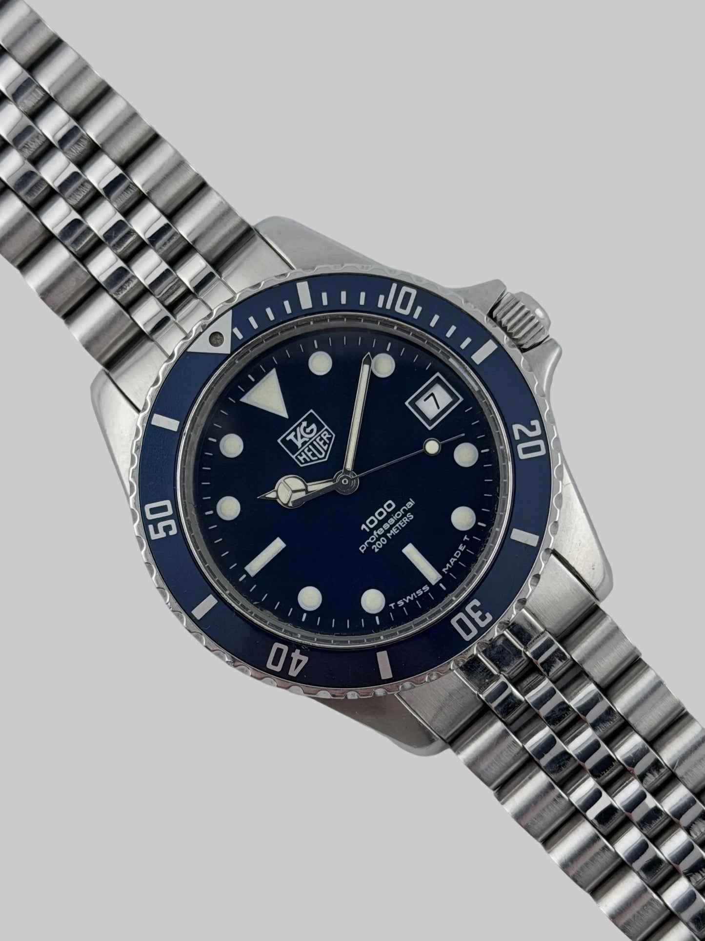 Tag Heuer Professional 1000 Quartz Date 200m 980.613N - Blue Dial