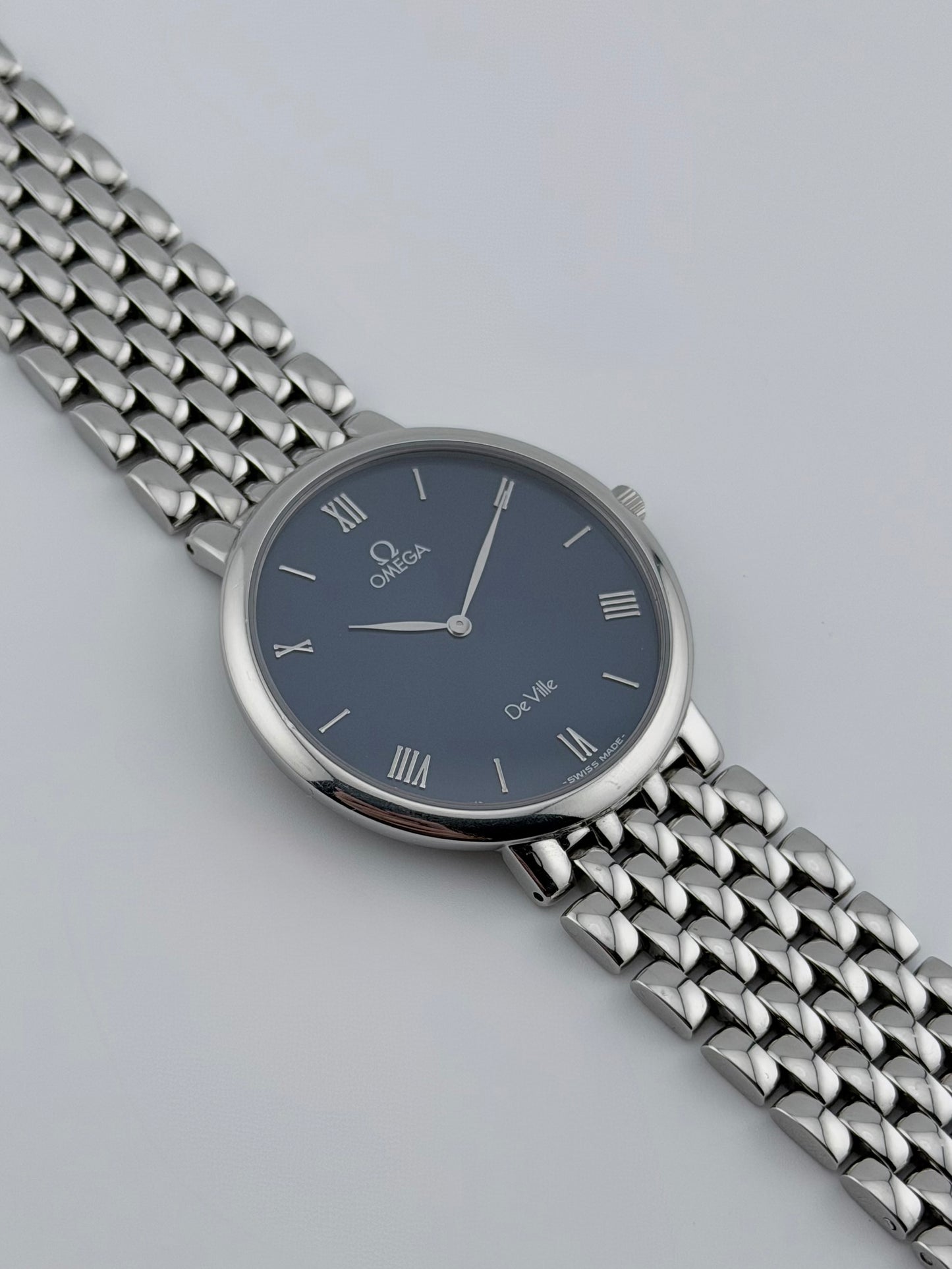 Omega De Ville Quartz 75008300 - Navy Blue Dial - FULL SET!