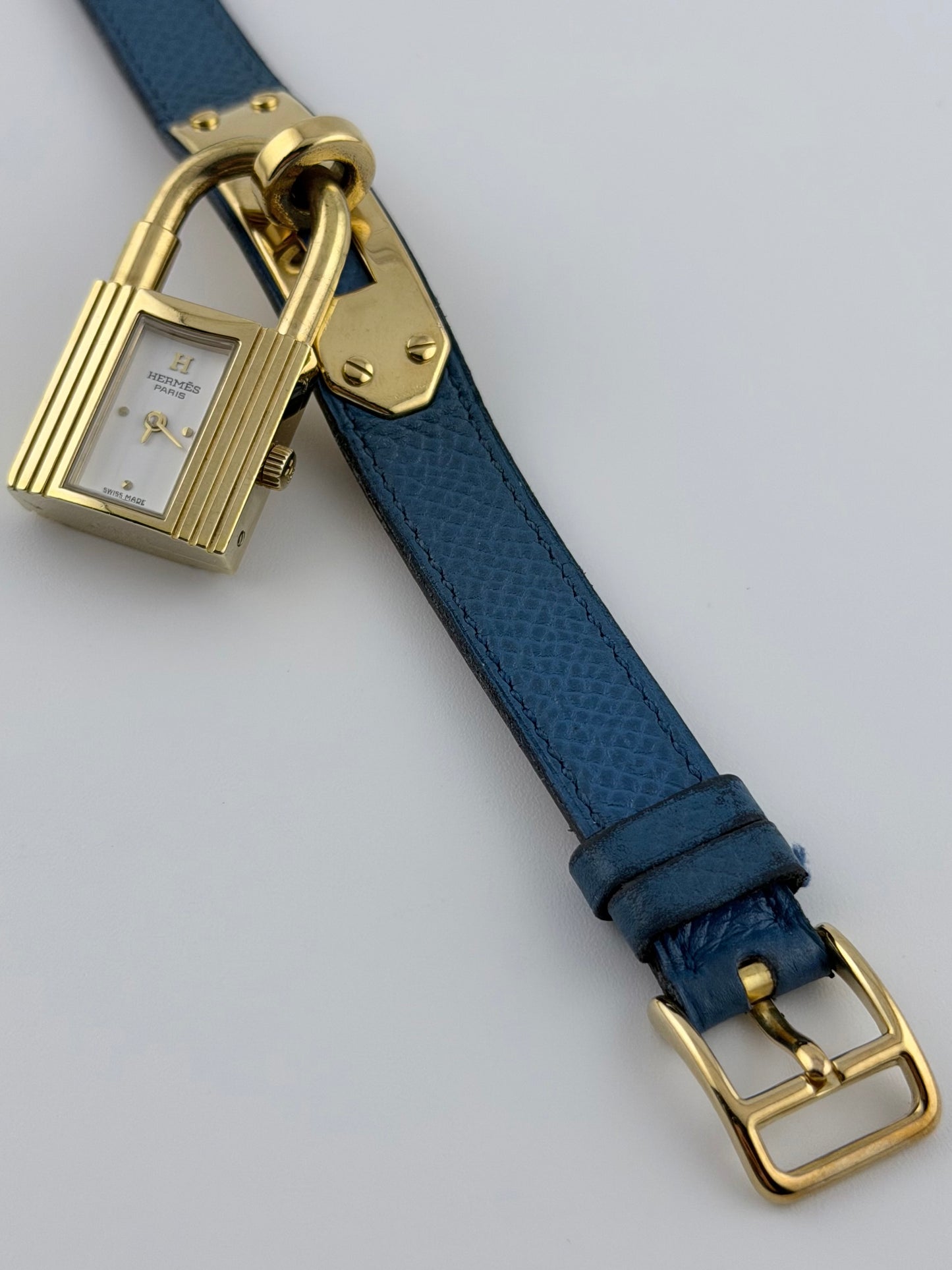 Hermes Paris Kelly Lock Watch -  White
