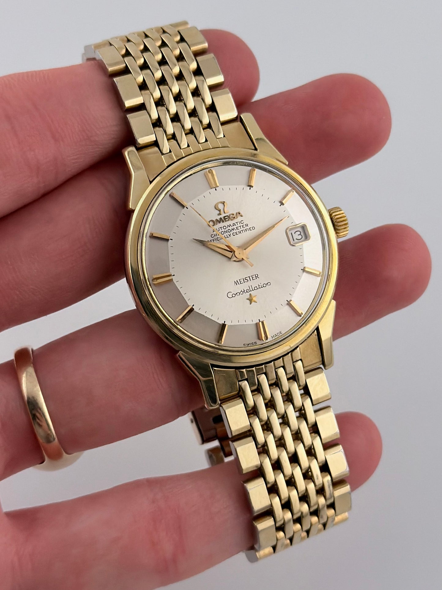 Omega Constellation Automatic Pie-Pan - Rare Double Signed - 168.005