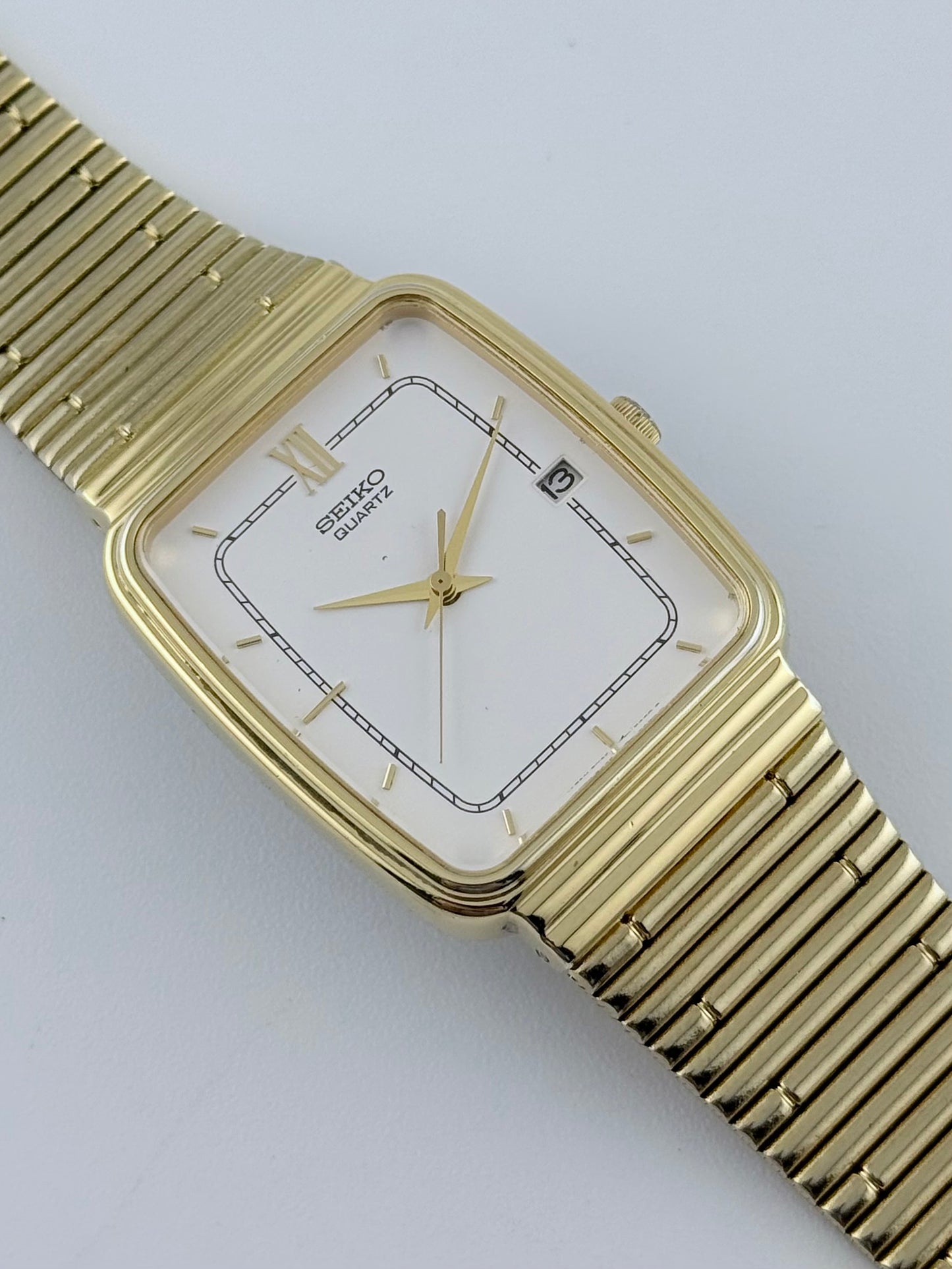 Seiko Tank Quartz Date - 5Y32-5A20