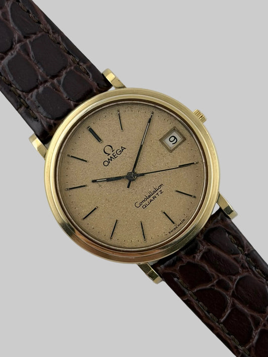 Omega Constellation Quartz Date - 196.0138 - Galaxy Dial