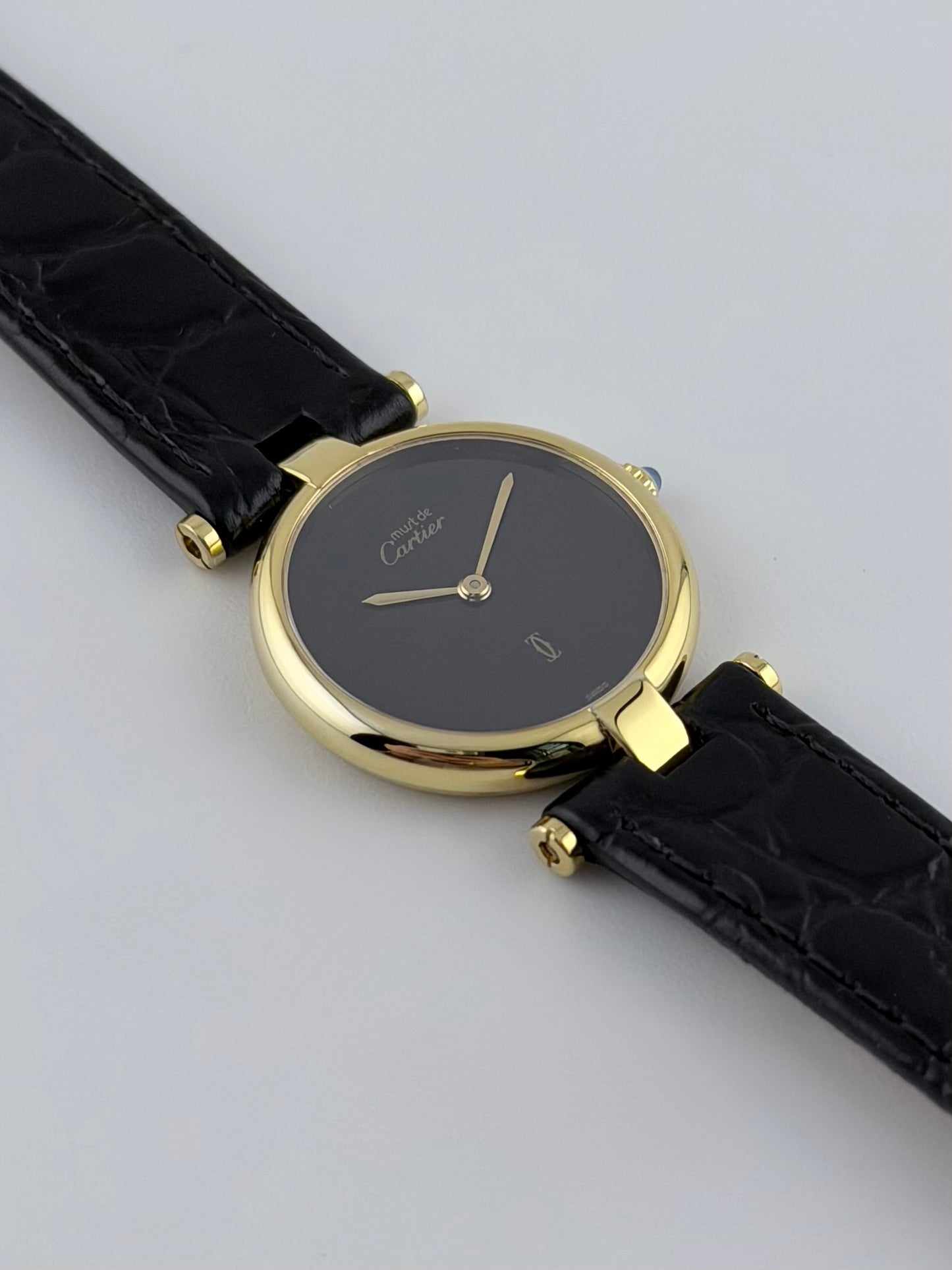 Cartier Must de Vendome Quartz - 18 - Onyx Dial - Ladies