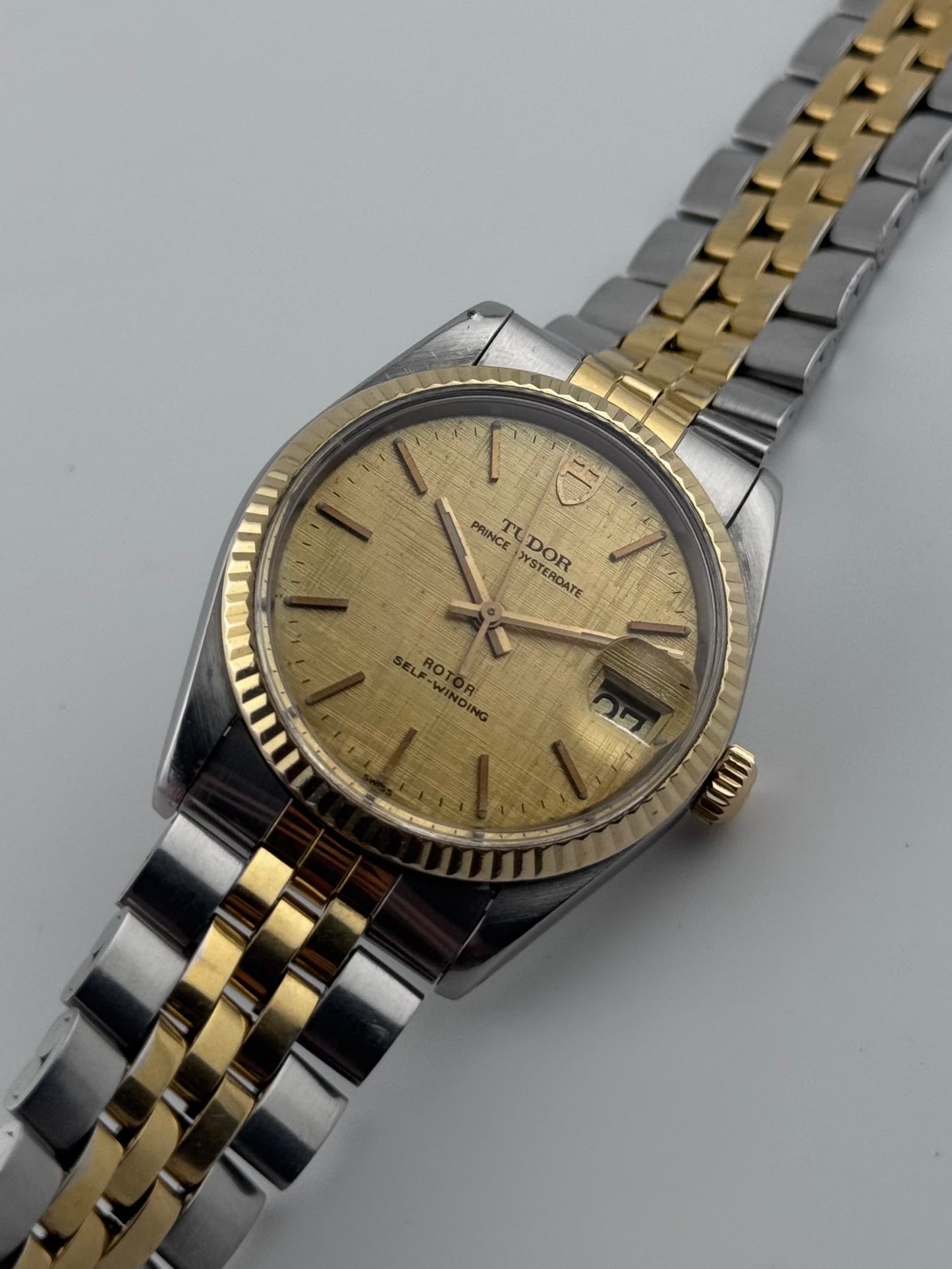 Tudor Prince Oysterdate Rotor Self-Winding - 75203 - Linen Dial