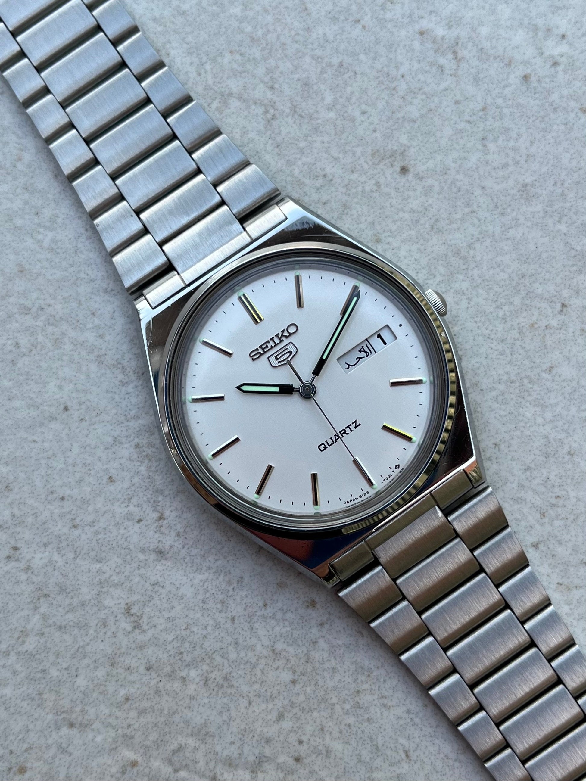 Seiko Quartz Arabic Day-Date 8123-7230 - Main Image