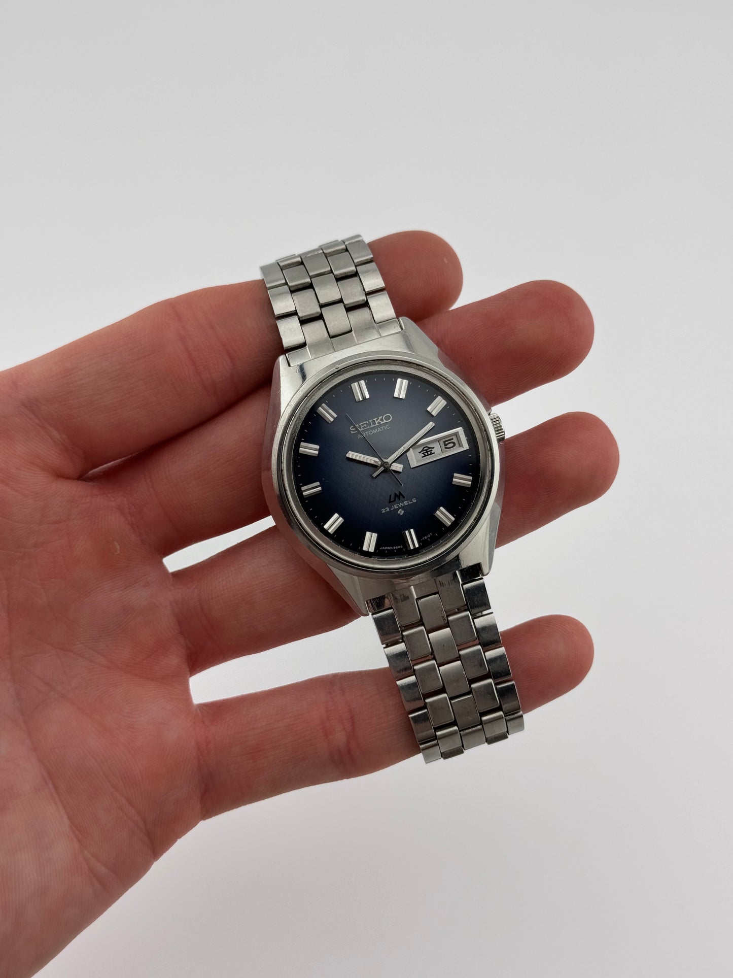 Seiko Lord Matic JDM - 5606-7260 - Rare Blue Linen Dial