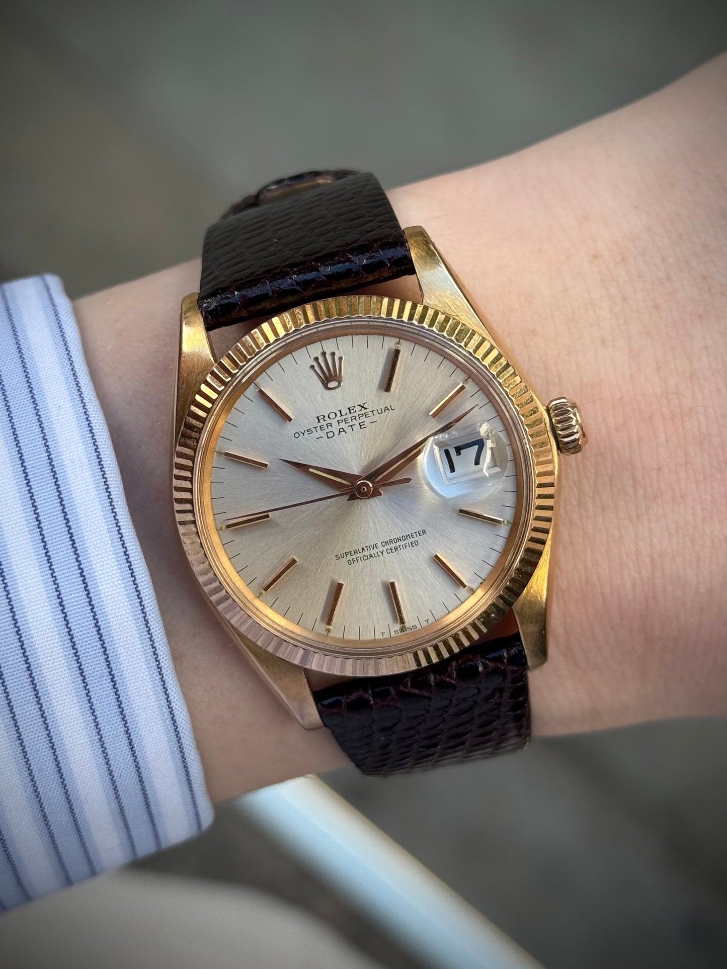 Rolex Oyster Perpetual Date Automatic - 1503 - Solid 18ct Rose Gold