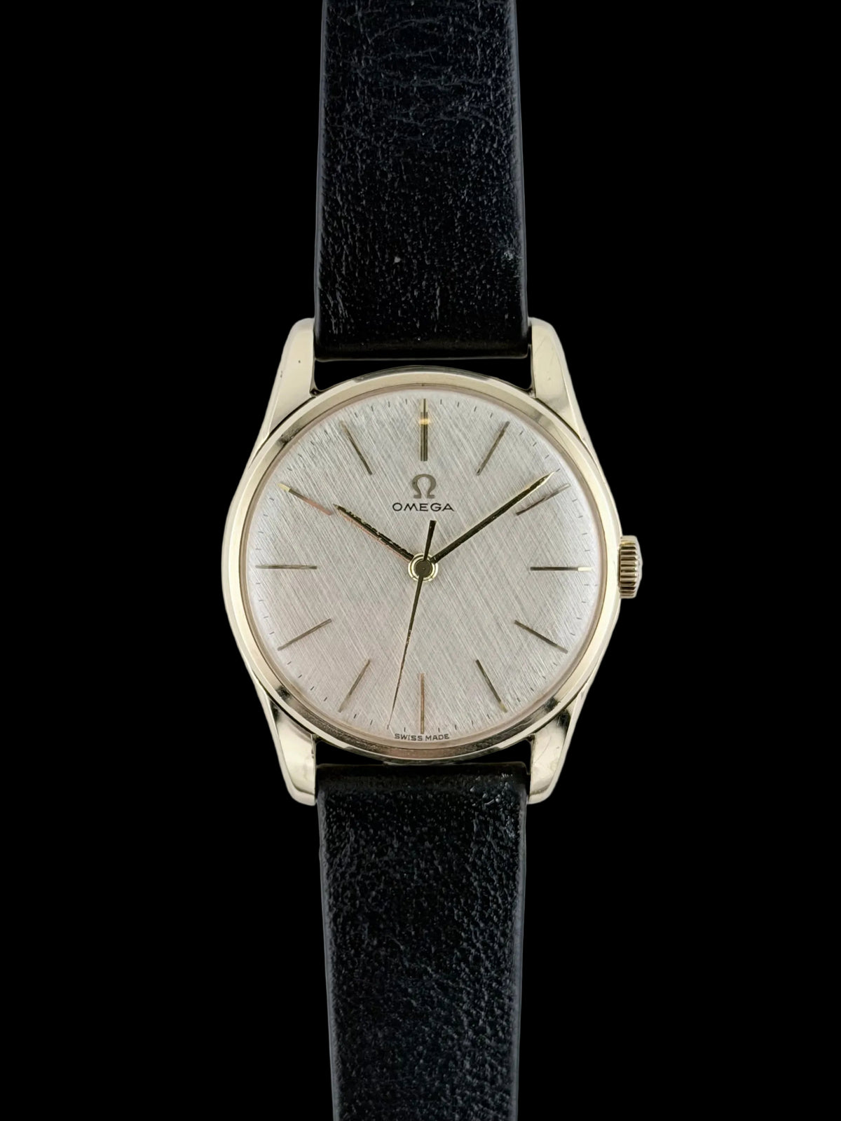 Omega Manual Wind 9ct Gold - ALD 1315405 - Linen Dial