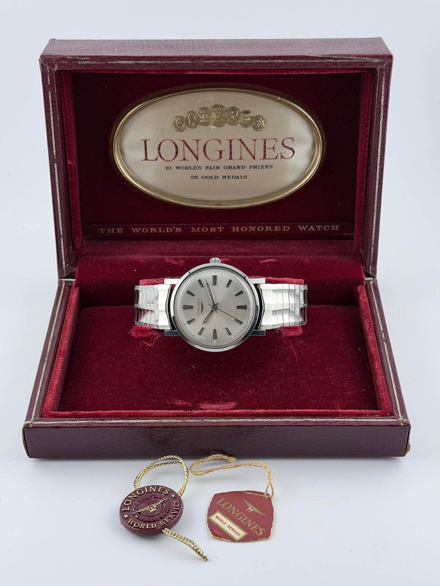 Longines Olympian Manual Wind - Rare + Extremely Rare Bracelet + Box + Tags