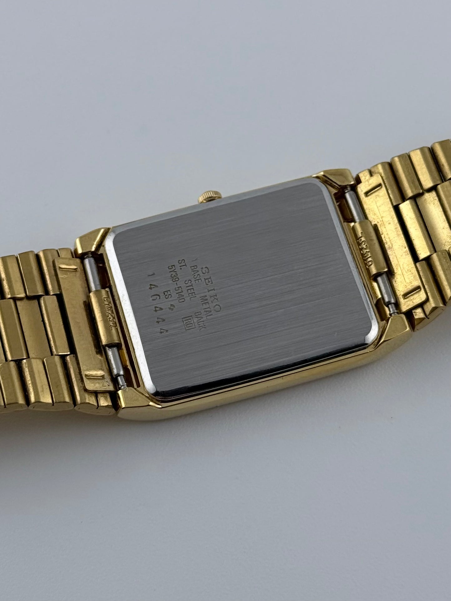 Seiko Tank Quartz Date - 5Y39-5140