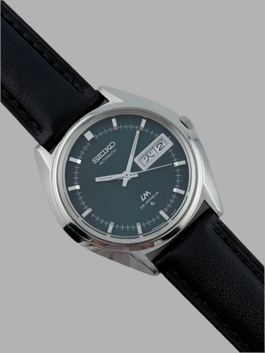 Seiko Automatic 23Jewels JDM 5606-7190 - Green Sunburst Dial