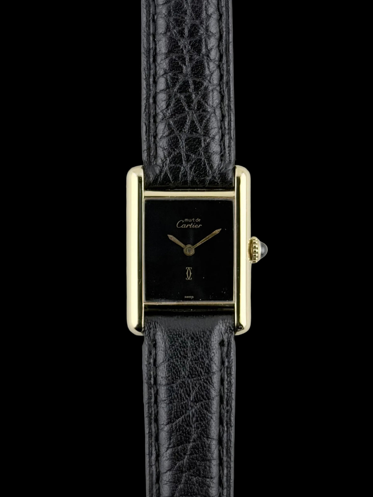 Cartier Must De Tank Paris Manual Wind - 3 - Black Dial - Ladies