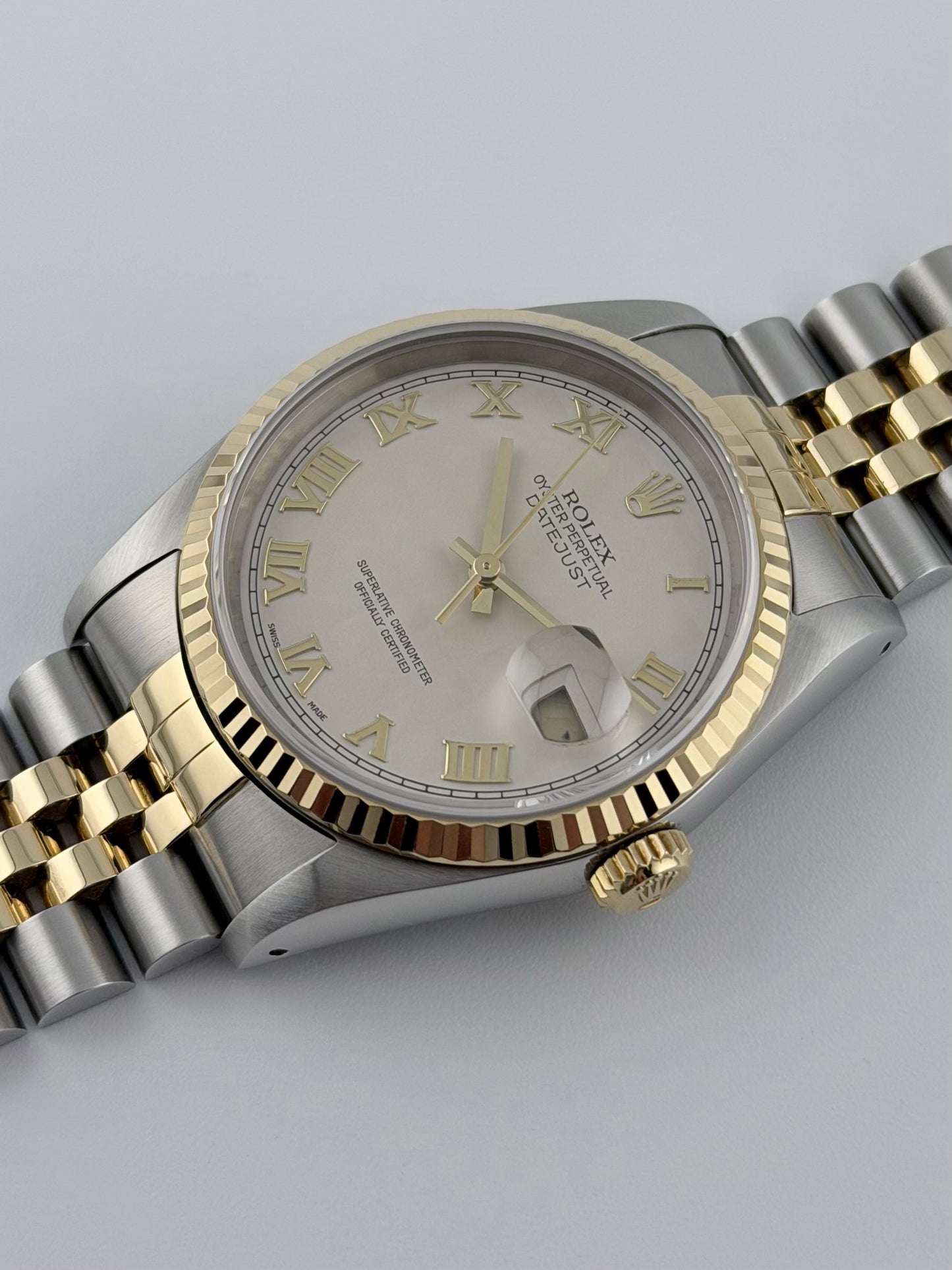 Rolex Datejust Oyster Perpetual 16233 - Rare Pyramid Dial - Original Box