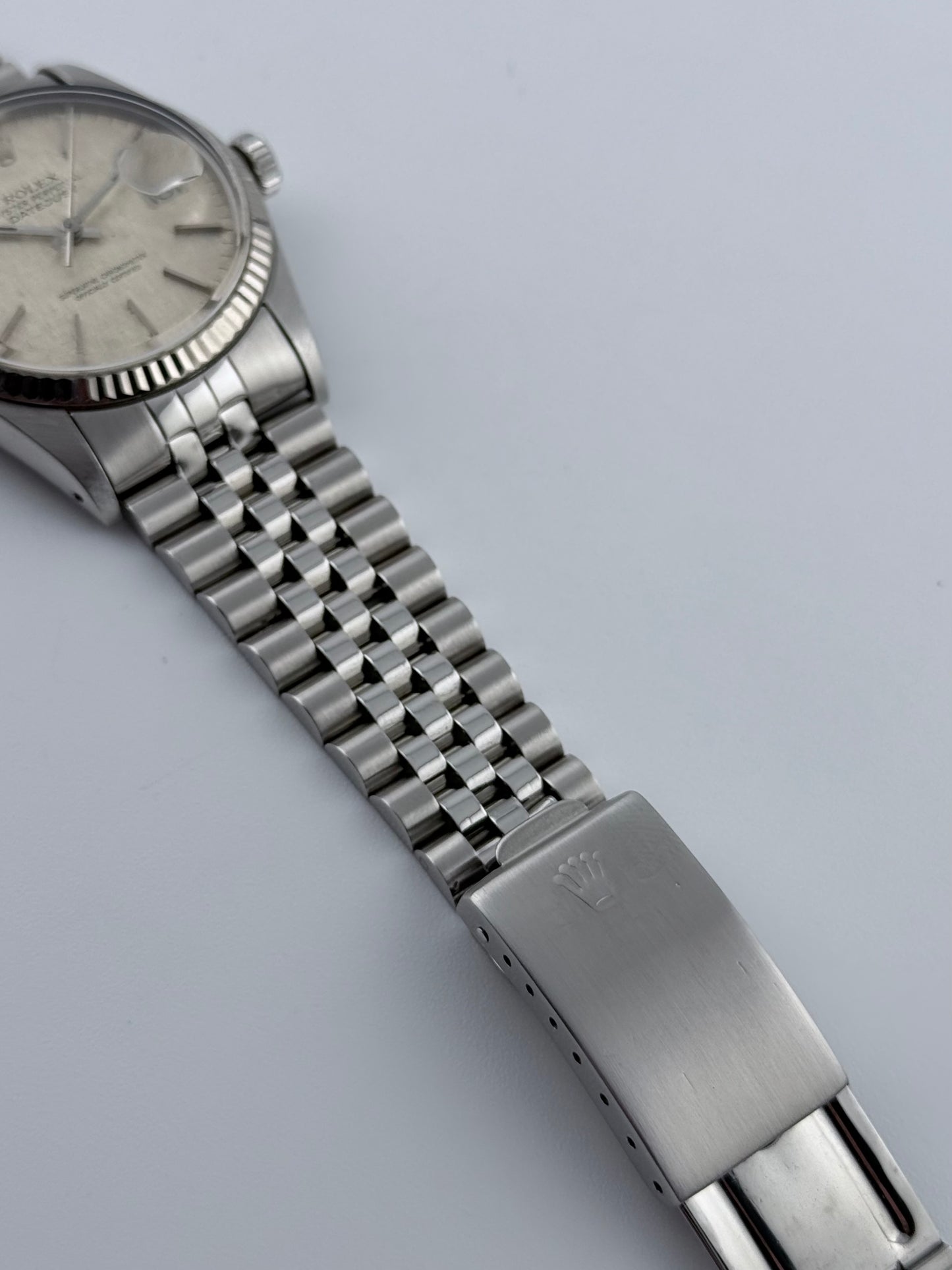 Rolex Datejust Oyster Perpetual - 16014 - White Gold Bezel - Linen Dial