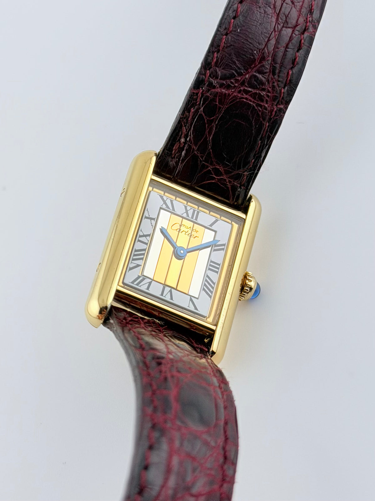 Cartier must de Tank Quartz - 5057001 - Two-tone Trinity Dial - Ladies - with Box