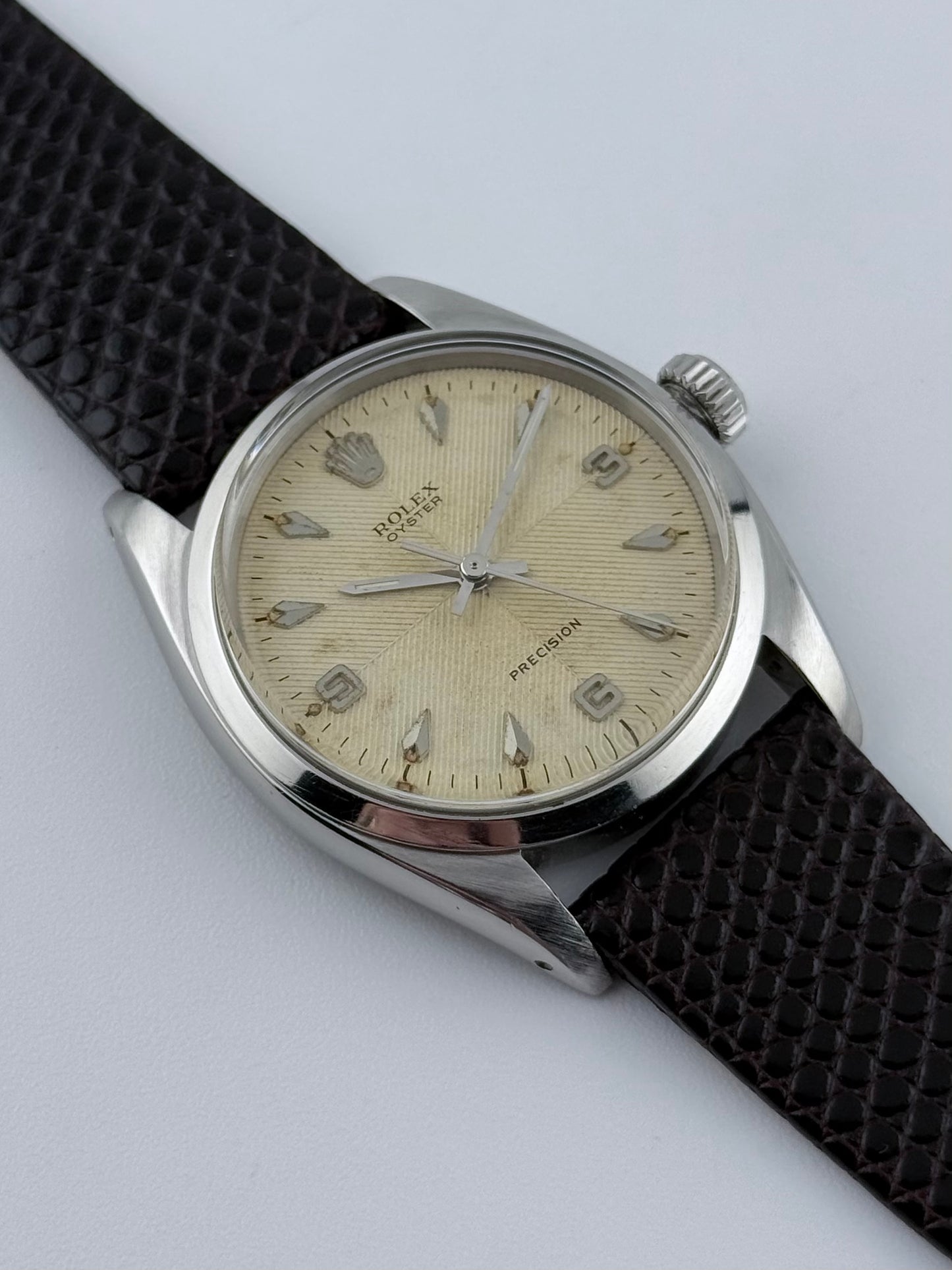 Rolex Oyster Precision Manual Wind - 6422 - Rare Chevron Dial - Collectors Set