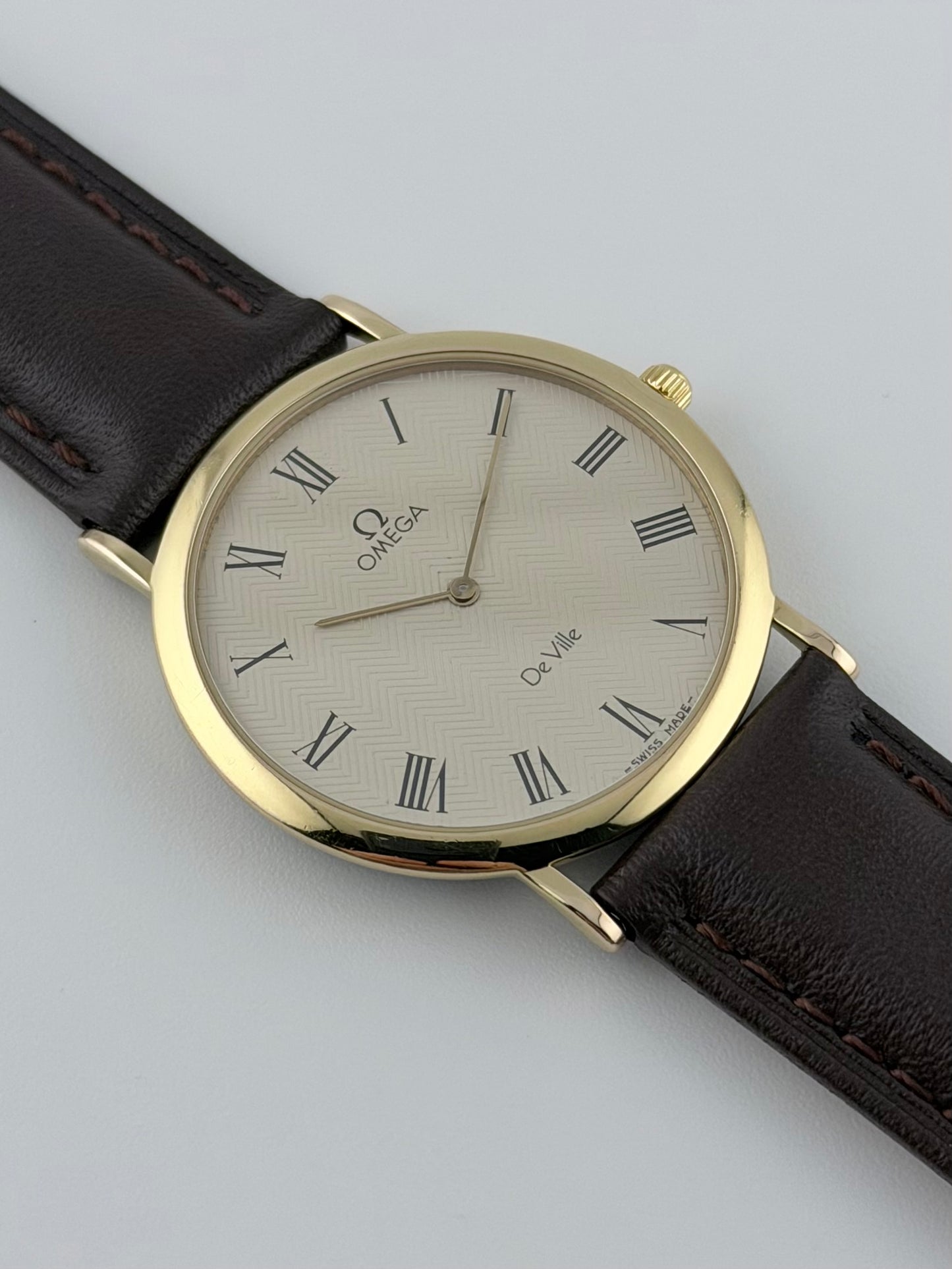 Omega De Ville Quartz 195.0075 - Herringbone Dial