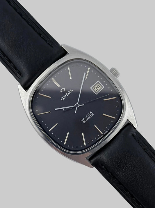 Omega DeVille Quartz Date 192.0034 - Rare Slate Grey Dial