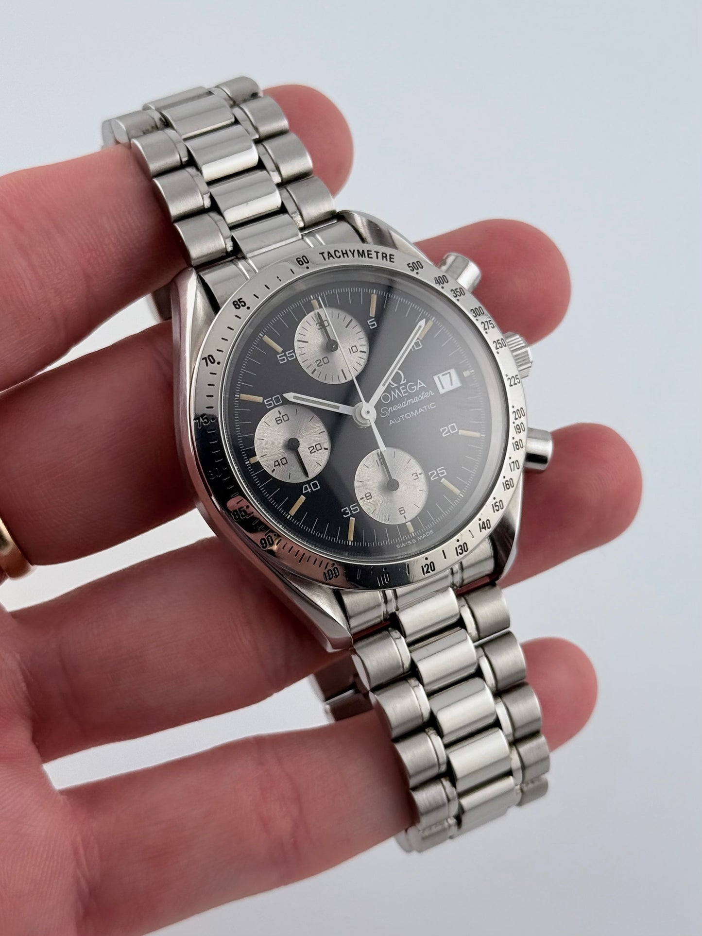 Omega Speedmaster Automatic Date - 175.0043 - Rare Reverse Panda Dial