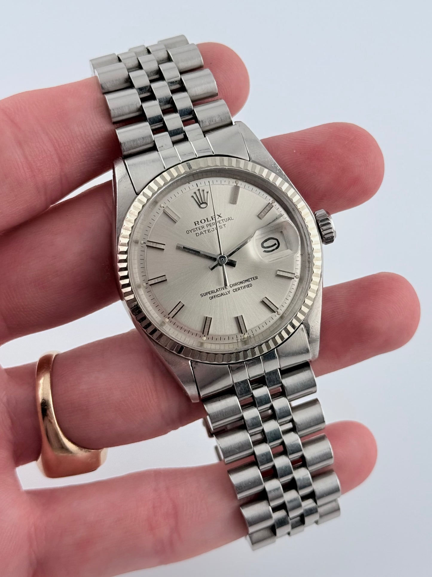 Rolex Datejust Oyster Perpetual - 1601 - Rare “wide boy” Dial