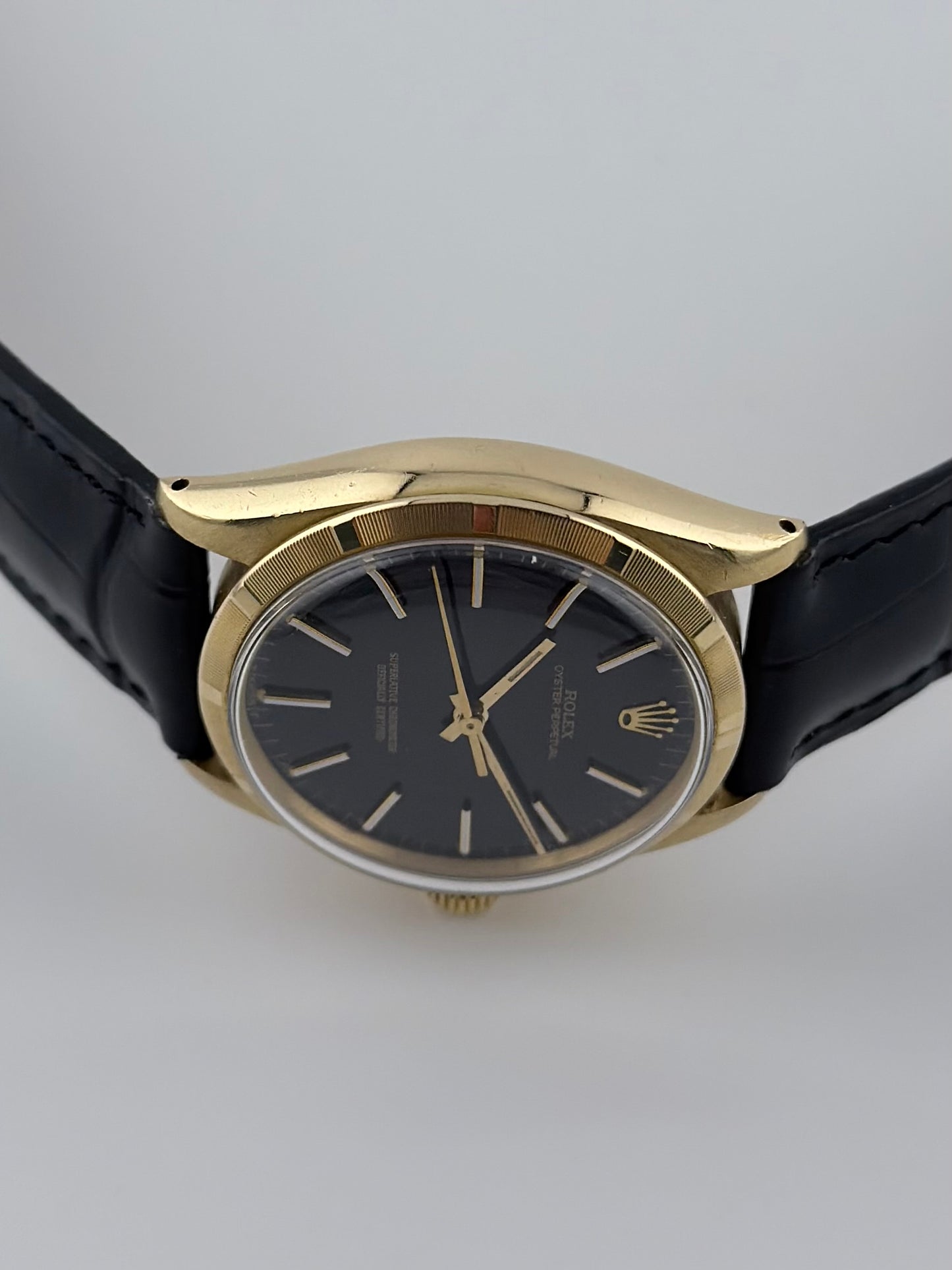 Rolex Oyster Perpetual - 1003 - 18kt Gold - Rare Black Dial