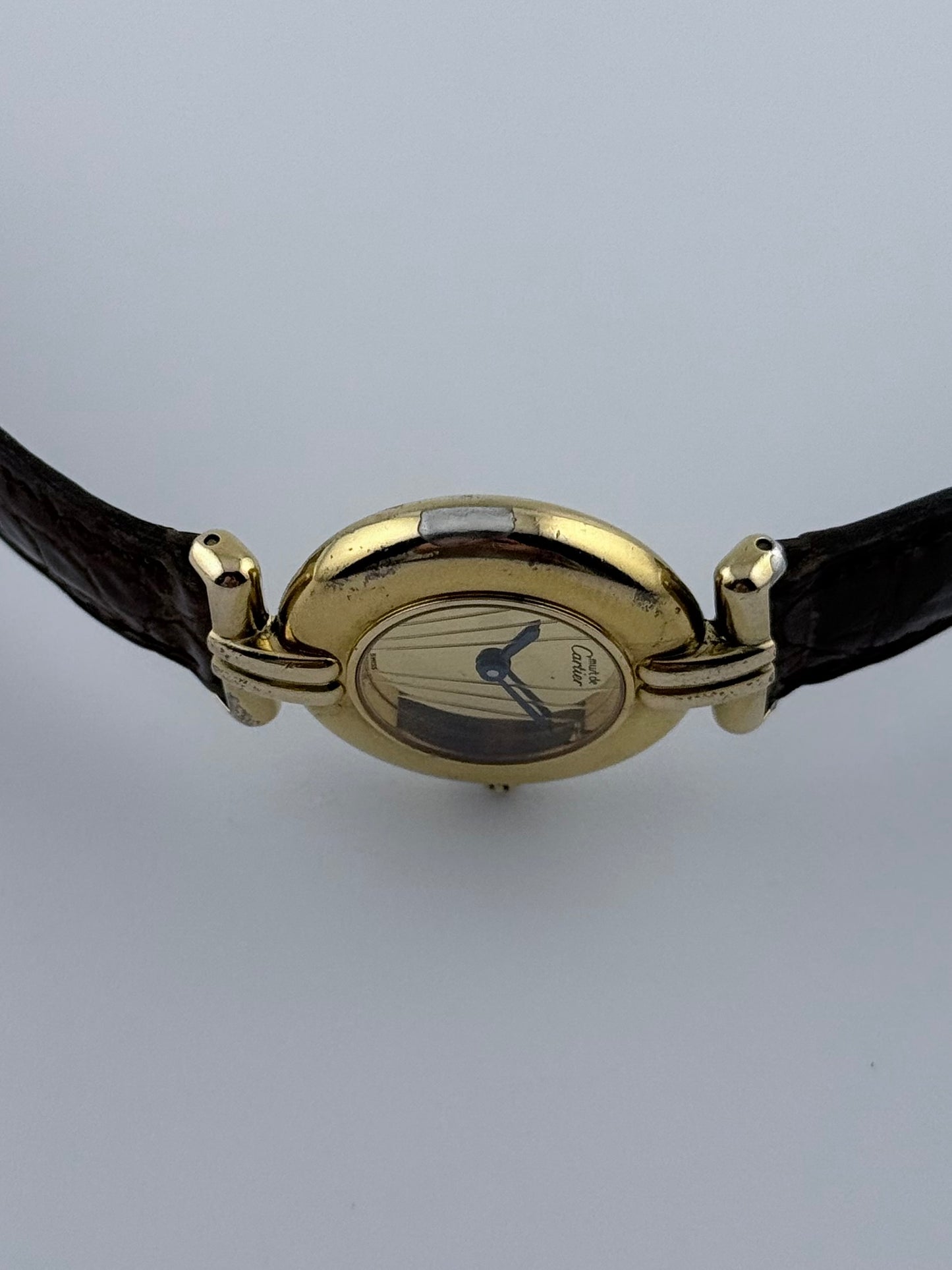Cartier Colisee must de Paris Quartz - 590002 - Ladies - Gold Art Deco Mirror Dial
