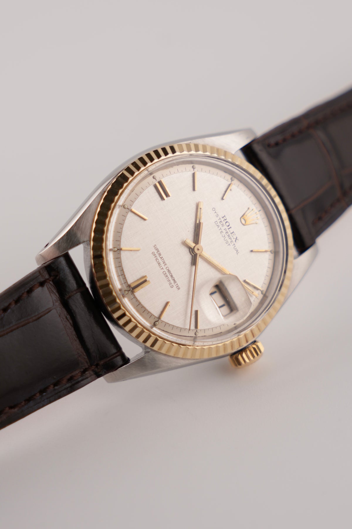 Rolex Datejust Oyster Perpetual - Two-Tone - 1601 - Linen Dial