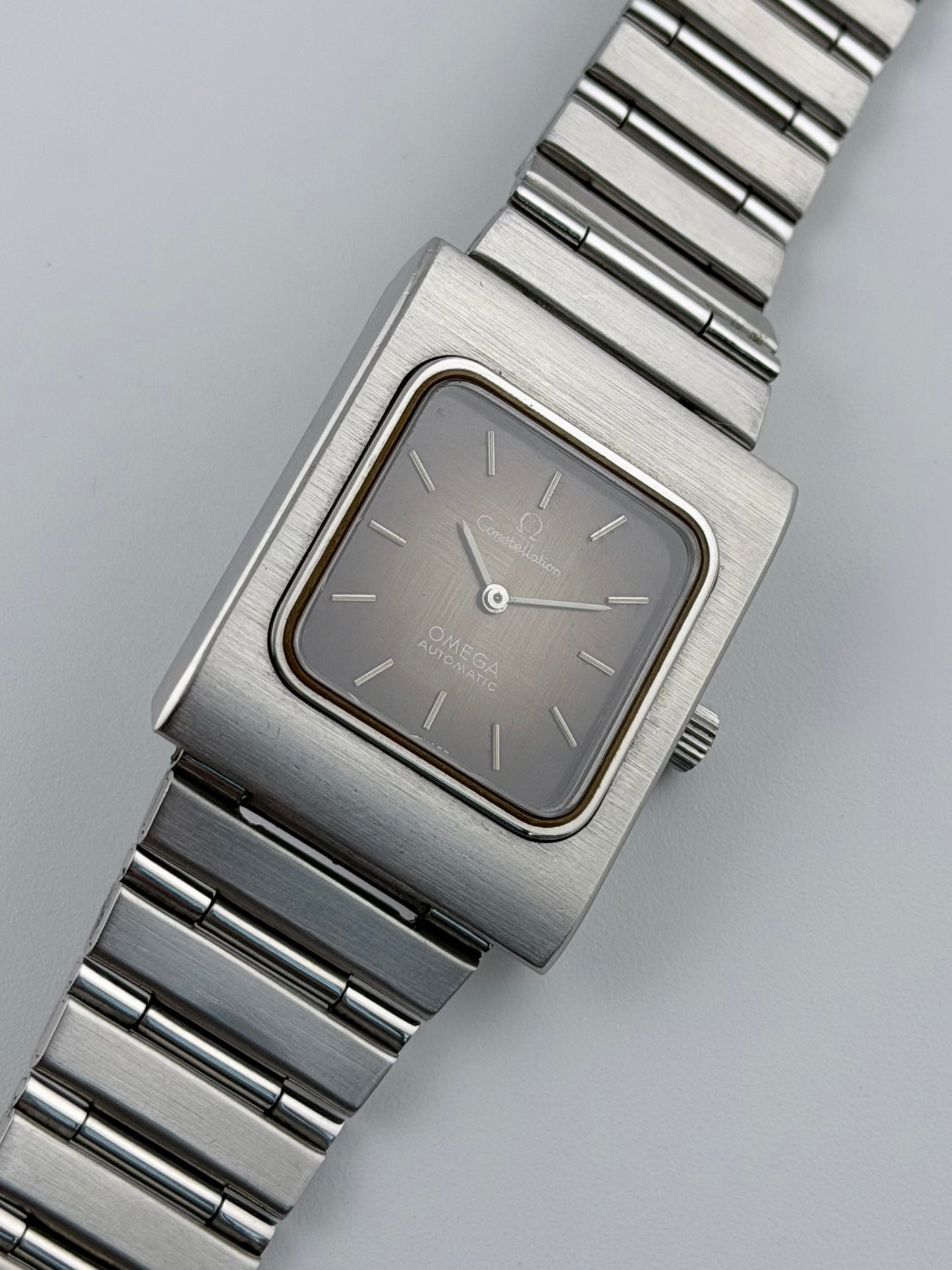 Omega Constellation Tank Automatic ST355.0814 - Brown Metalic Squares Dial