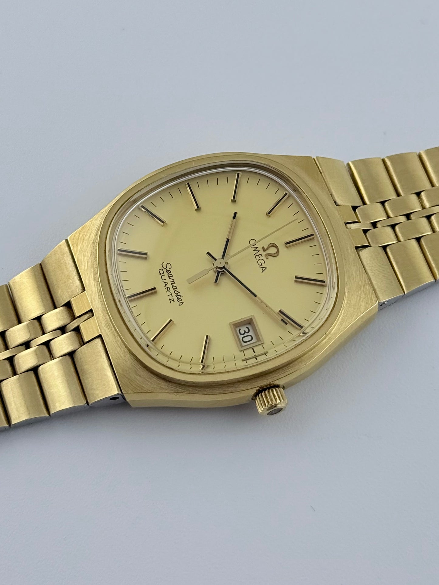 Omega Seamaster Quartz Date 196.0156 - Original Bracelet - FULL SET
