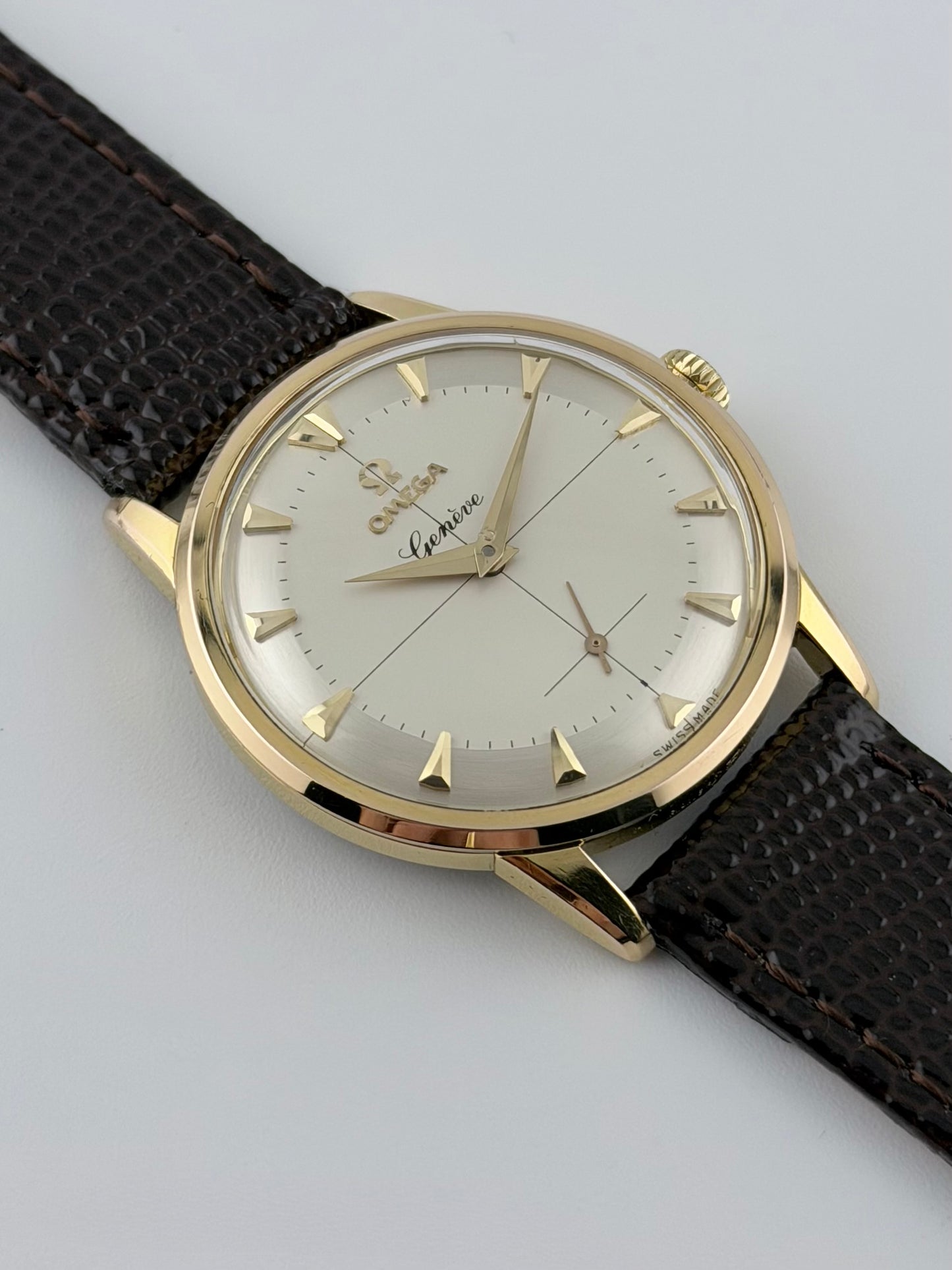 Omega Geneve Manual Wind BK2903.1 - Pie-Pan with Cross Hair Sub-dial